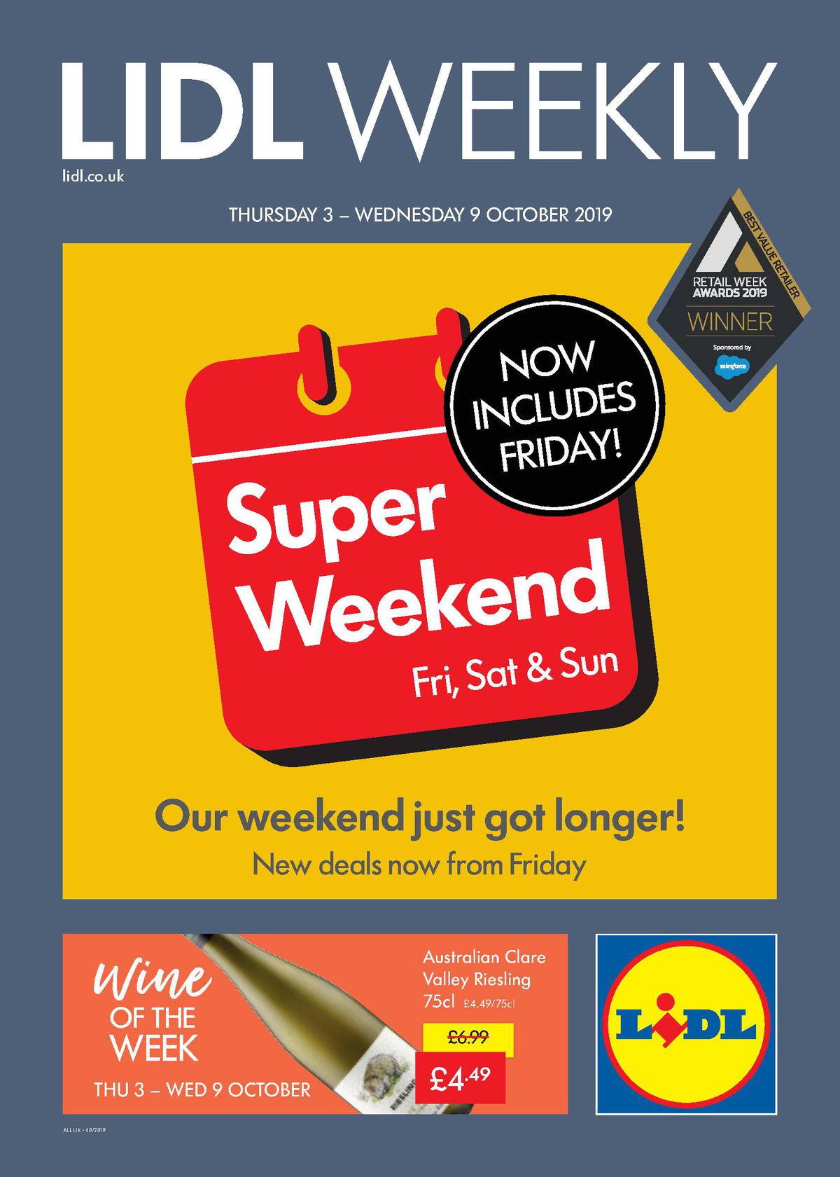LIDL Offers from 3 October