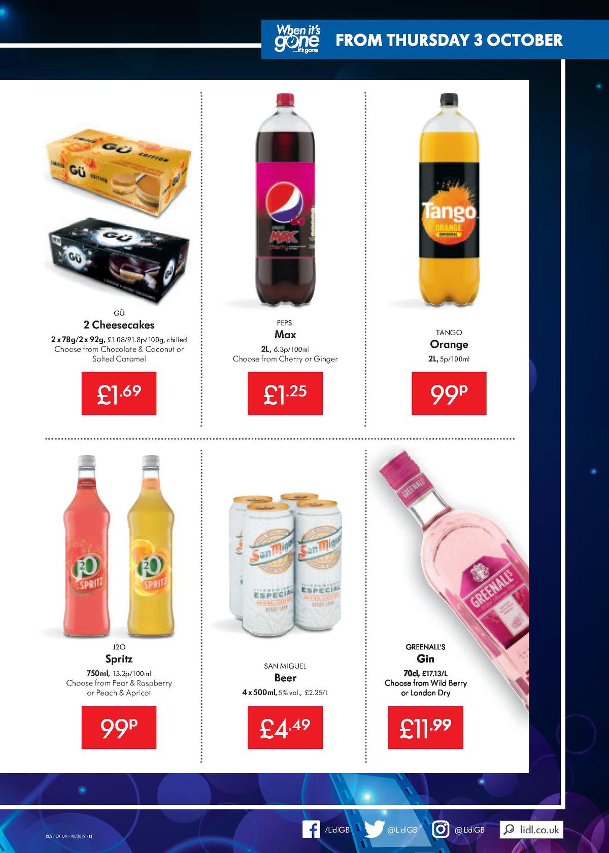 LIDL Offers from 3 October