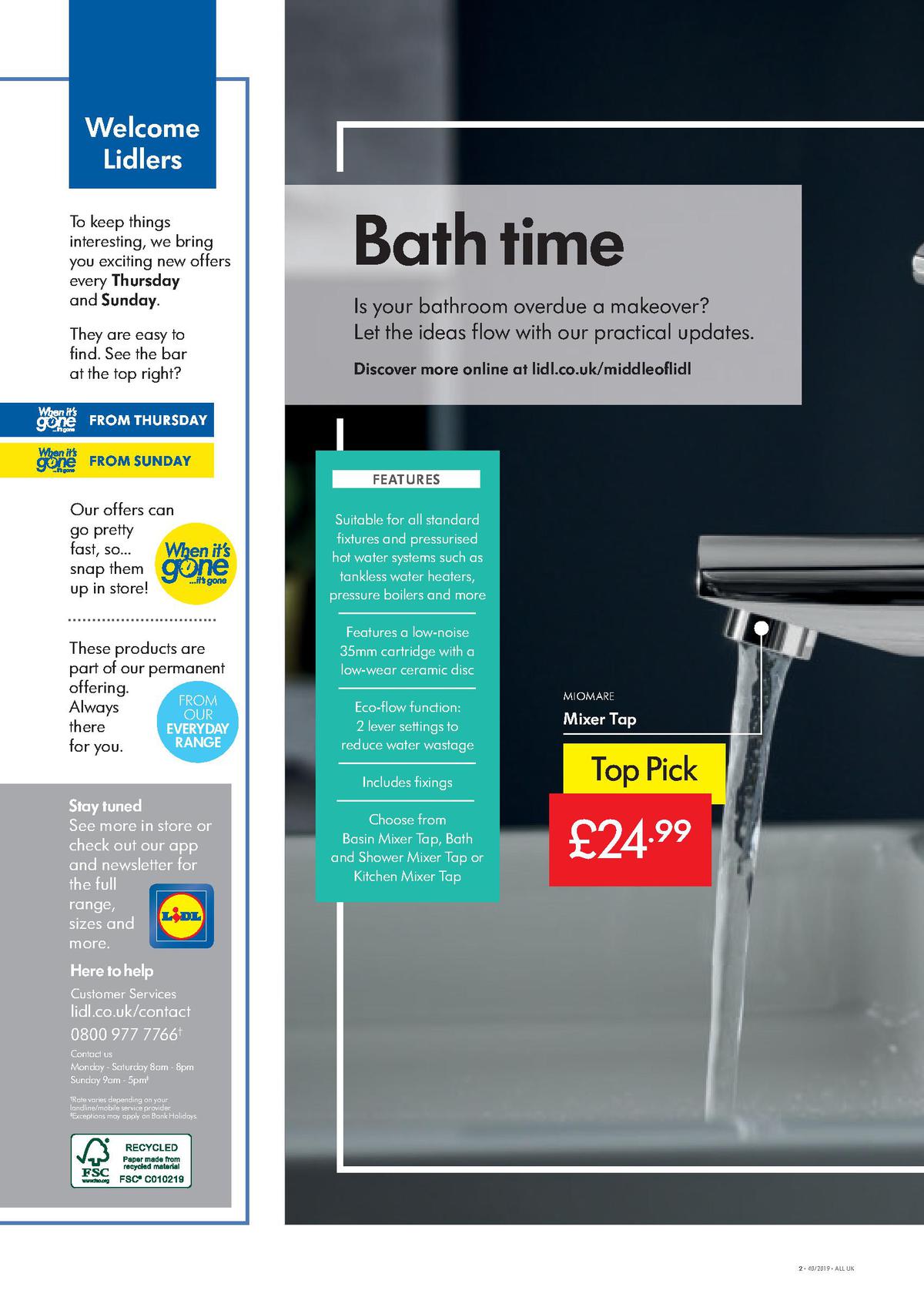 LIDL Offers from 3 October