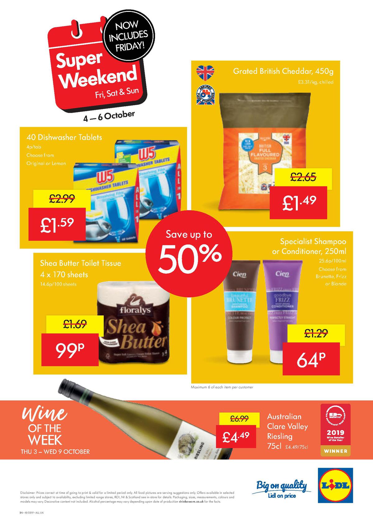 LIDL Offers from 3 October