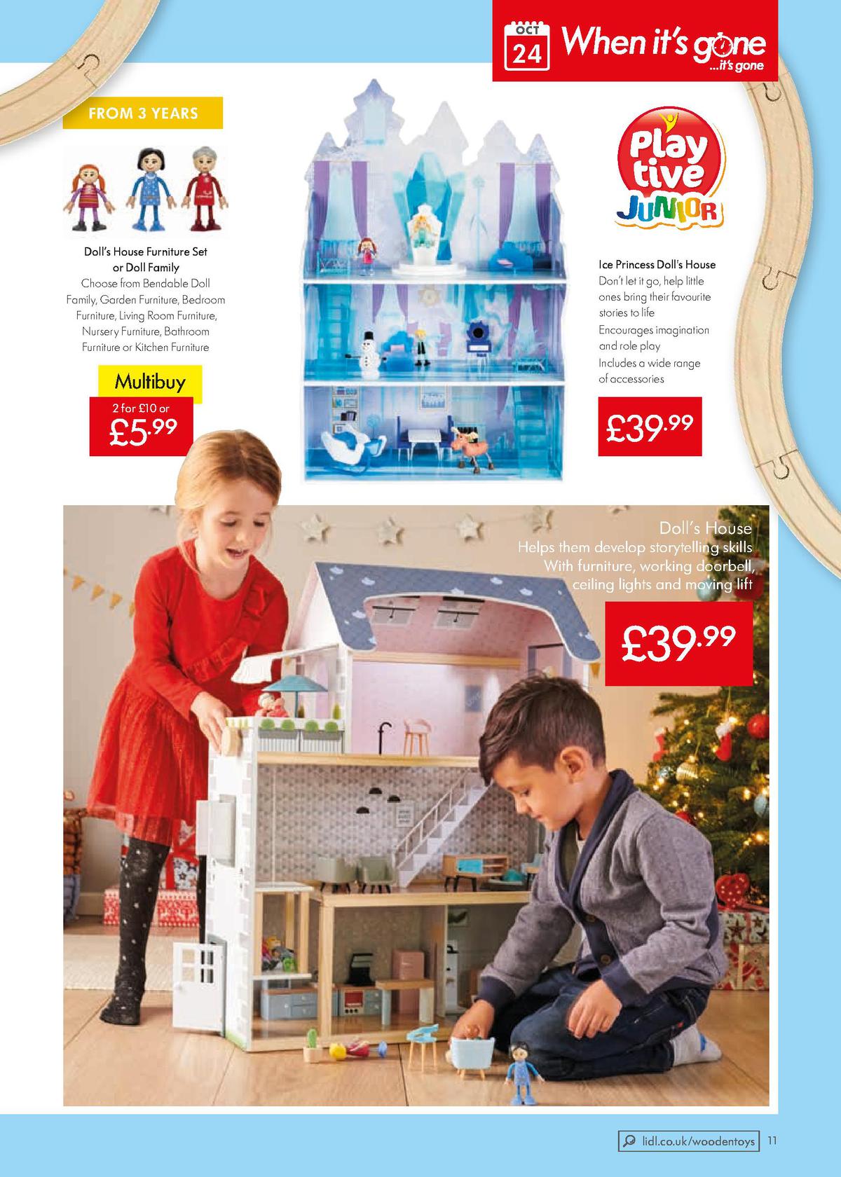 LIDL Lidl Wooden Toys Offers from 24 October
