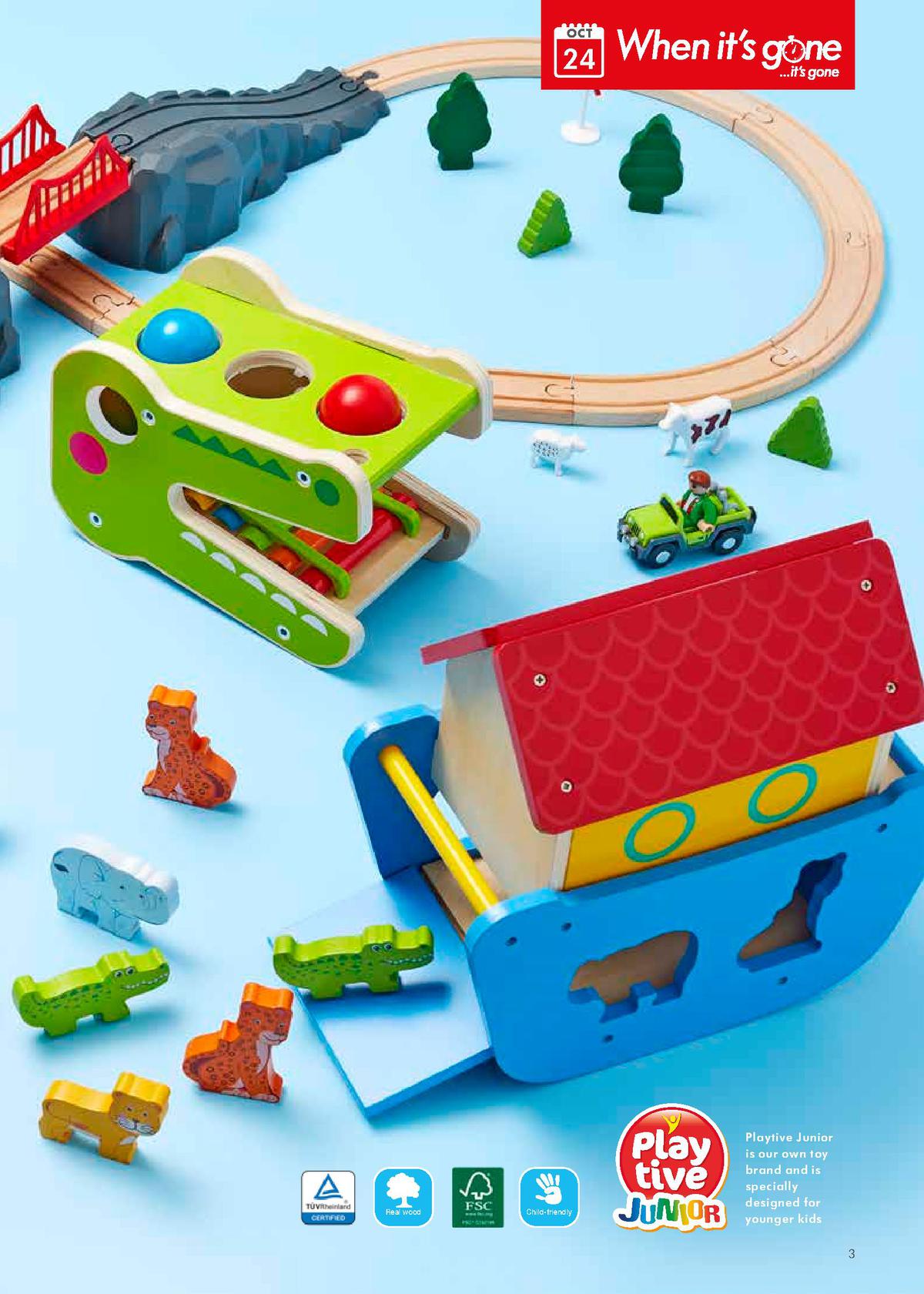 LIDL Lidl Wooden Toys Offers from 24 October
