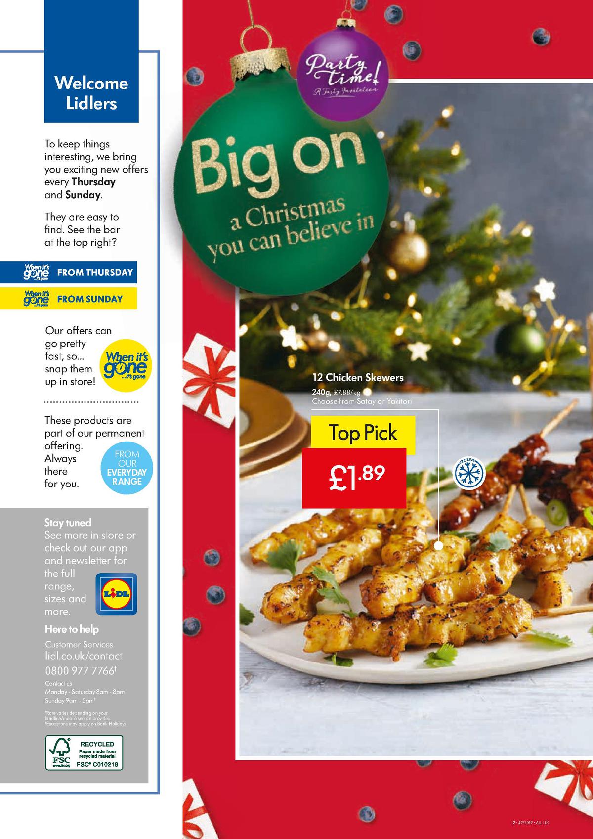 LIDL Offers from 5 December