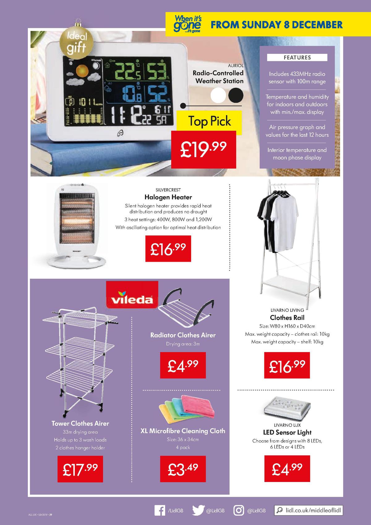 LIDL Offers from 5 December