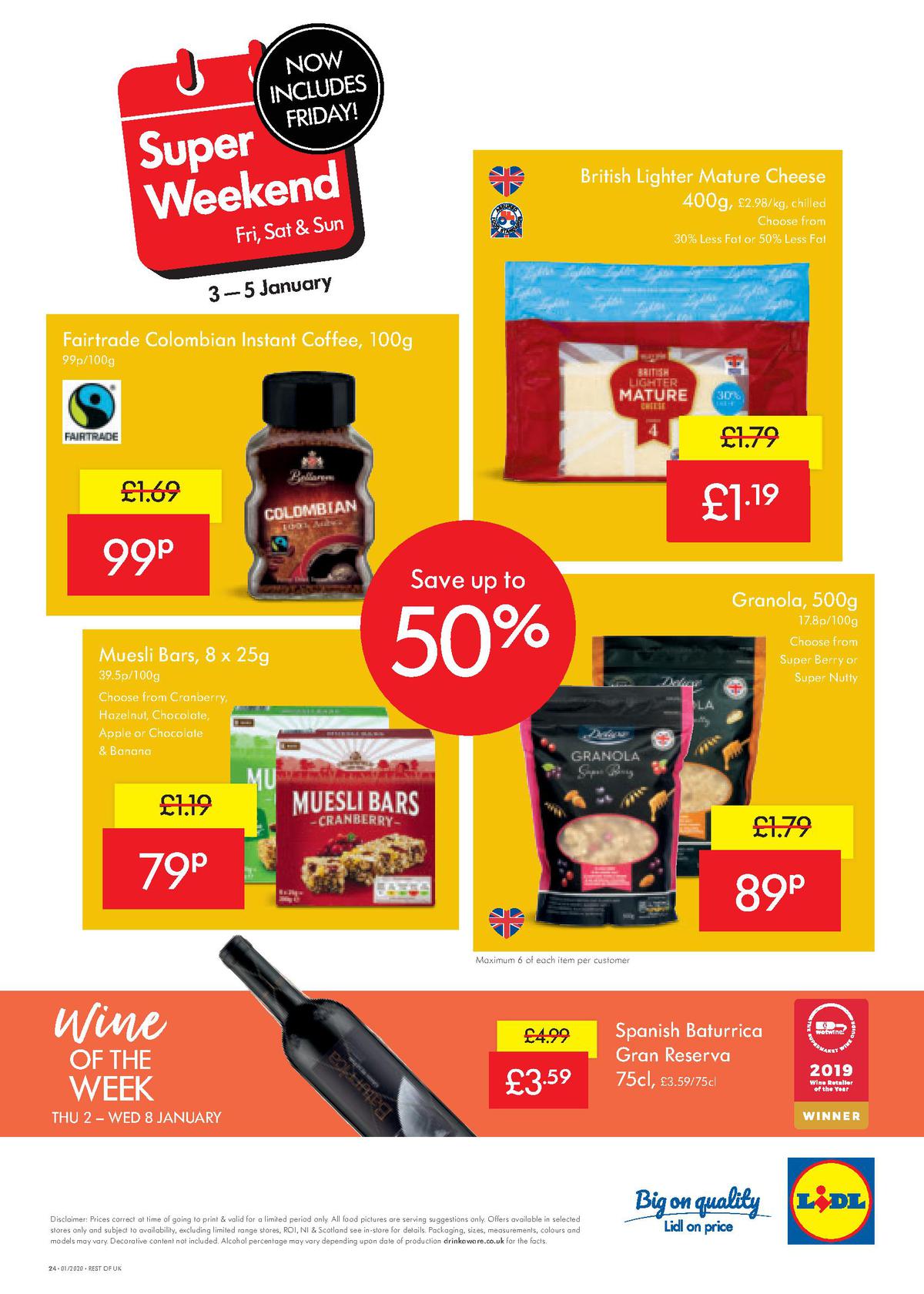 LIDL Offers from 2 January