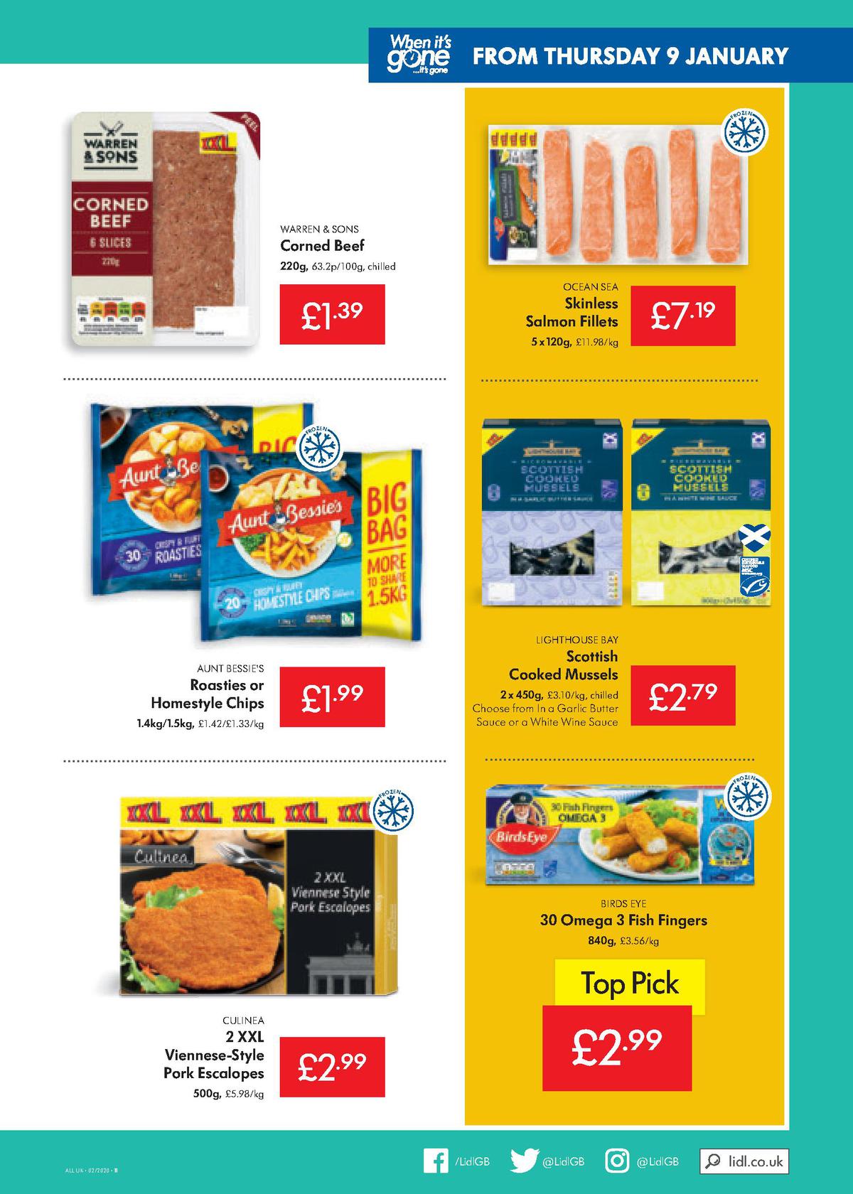 LIDL Offers from 9 January