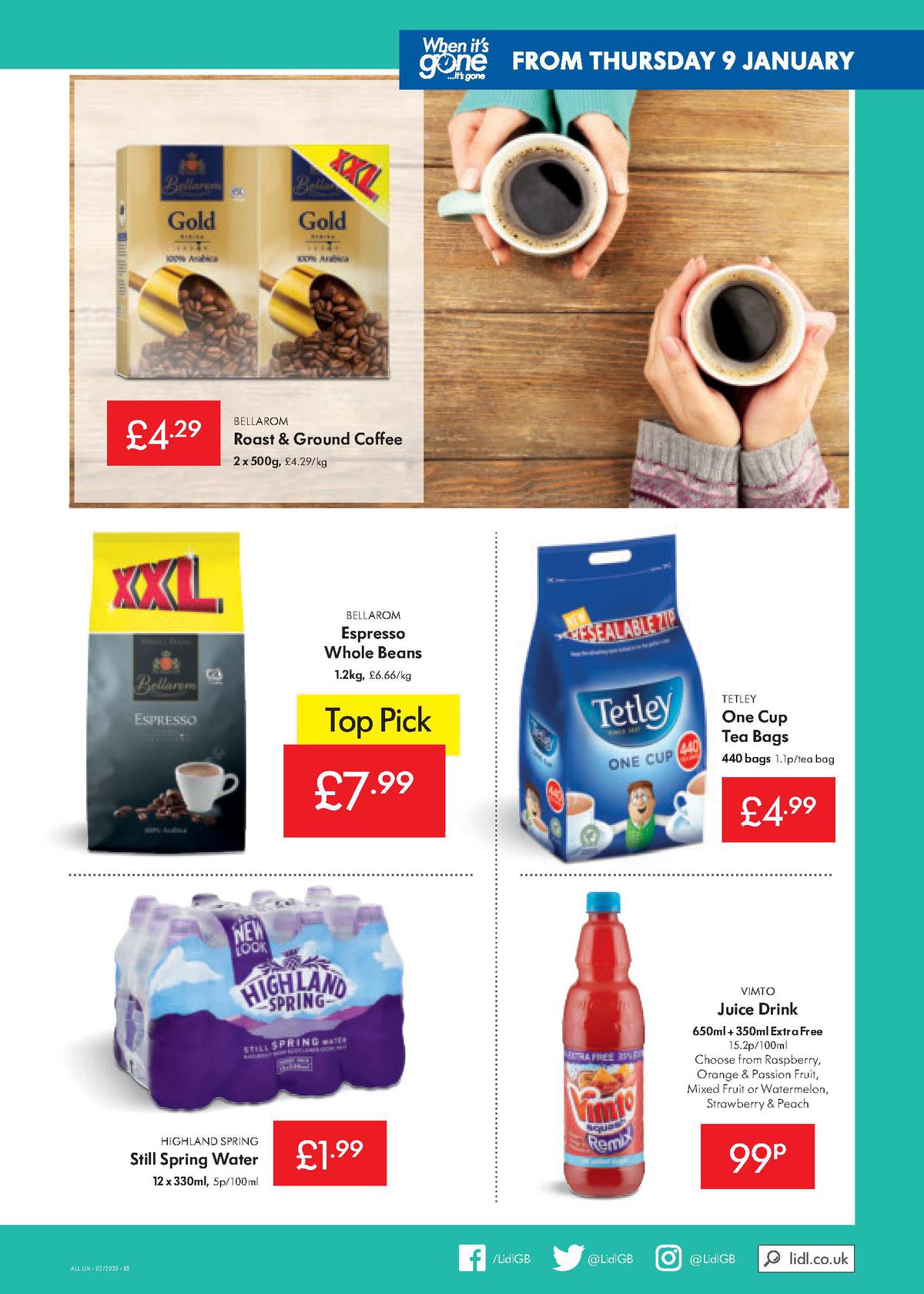 LIDL Offers from 9 January
