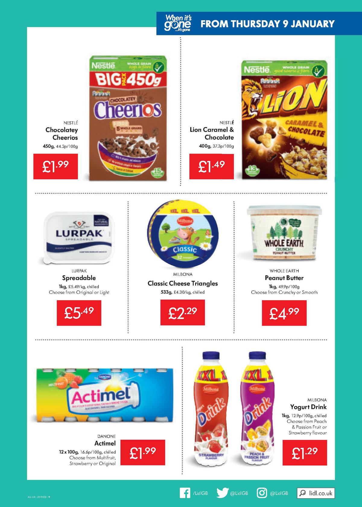 LIDL Offers from 9 January