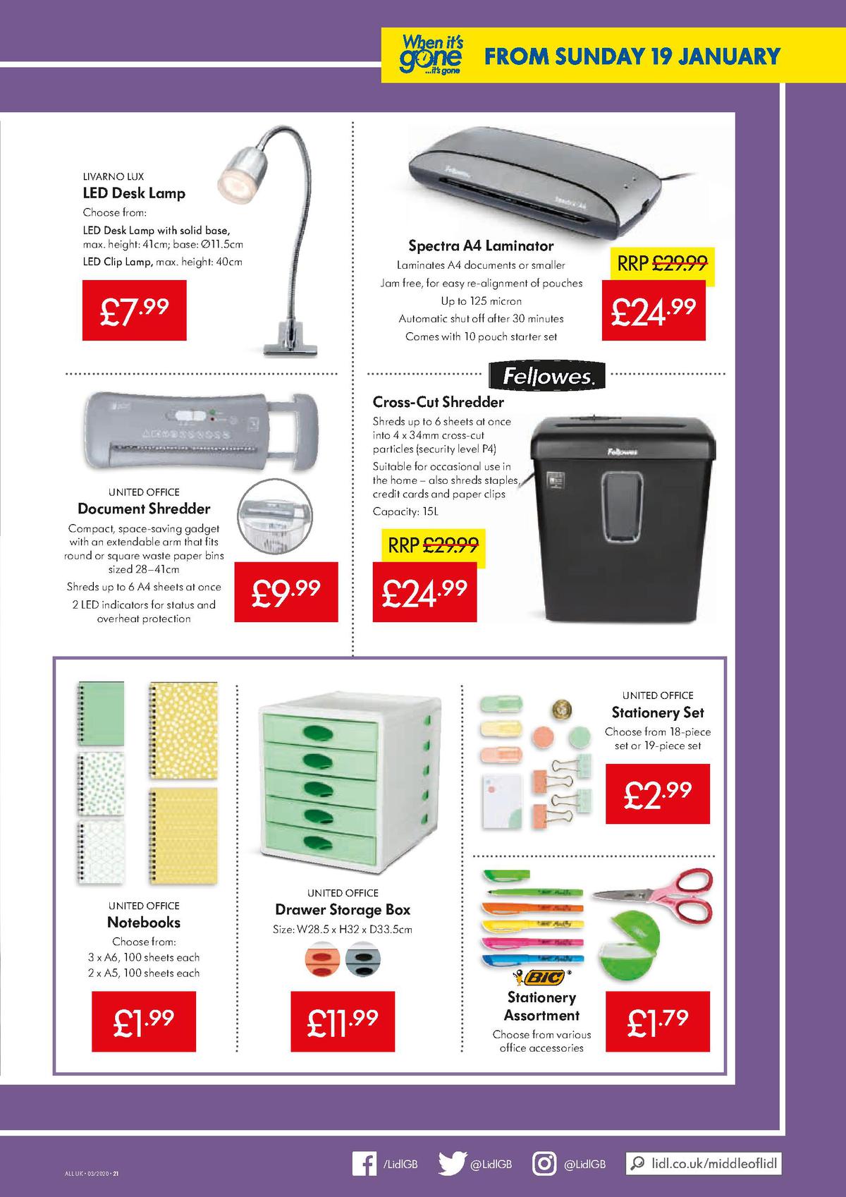 LIDL Offers from 16 January