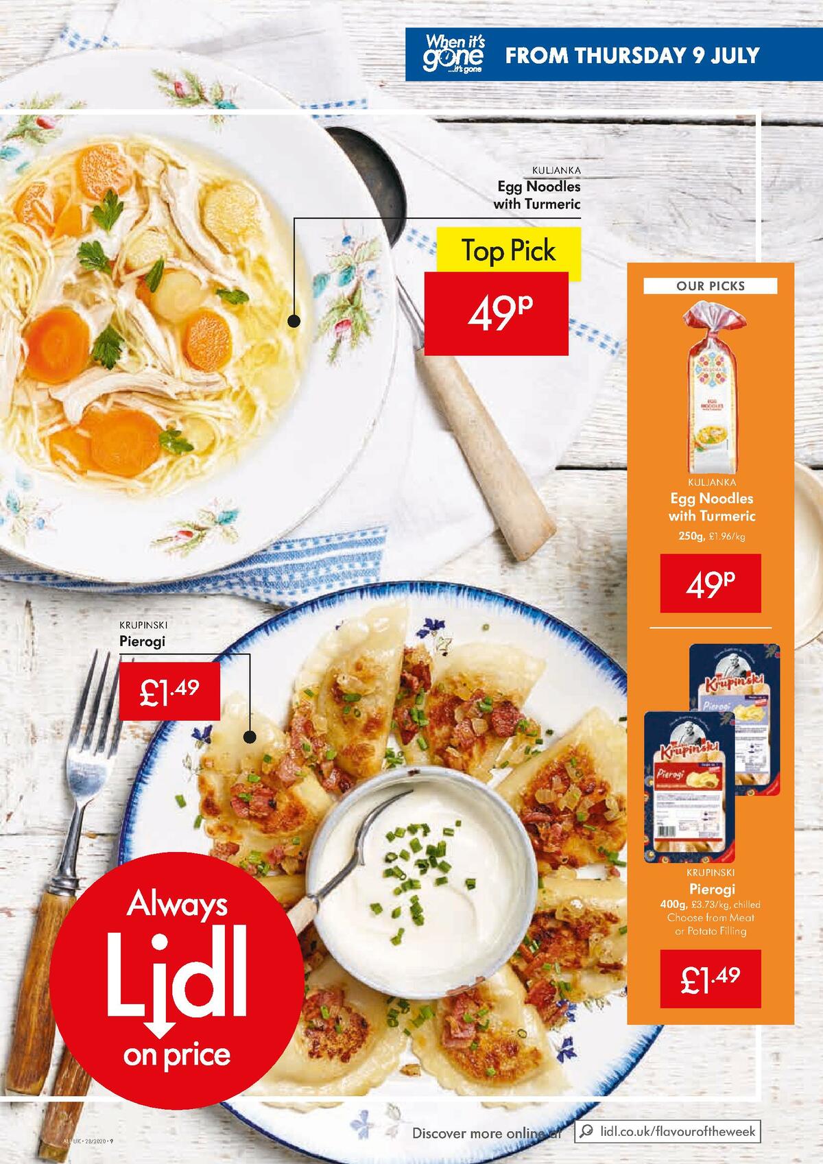 LIDL Offers from 9 July