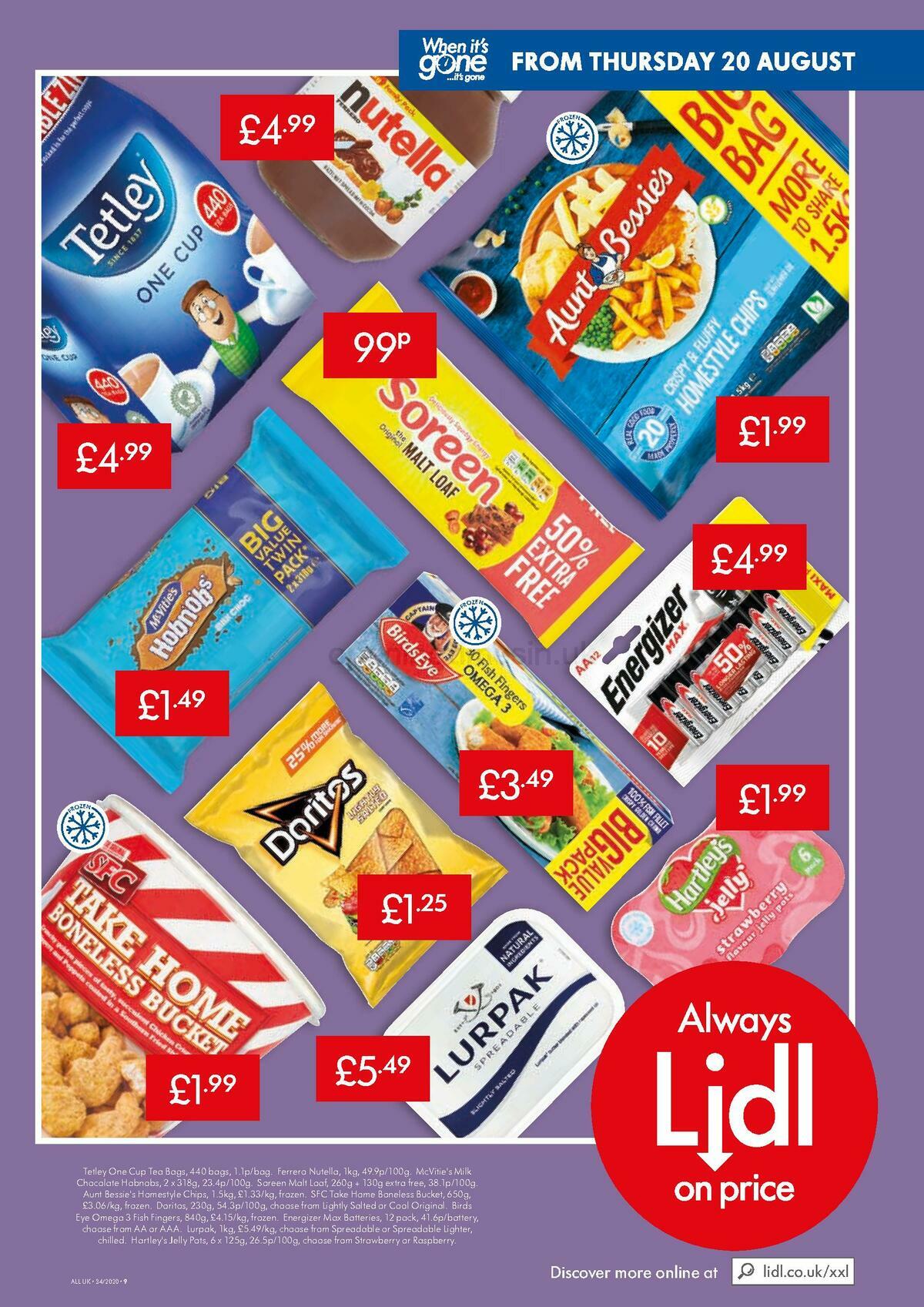 LIDL Offers from 20 August