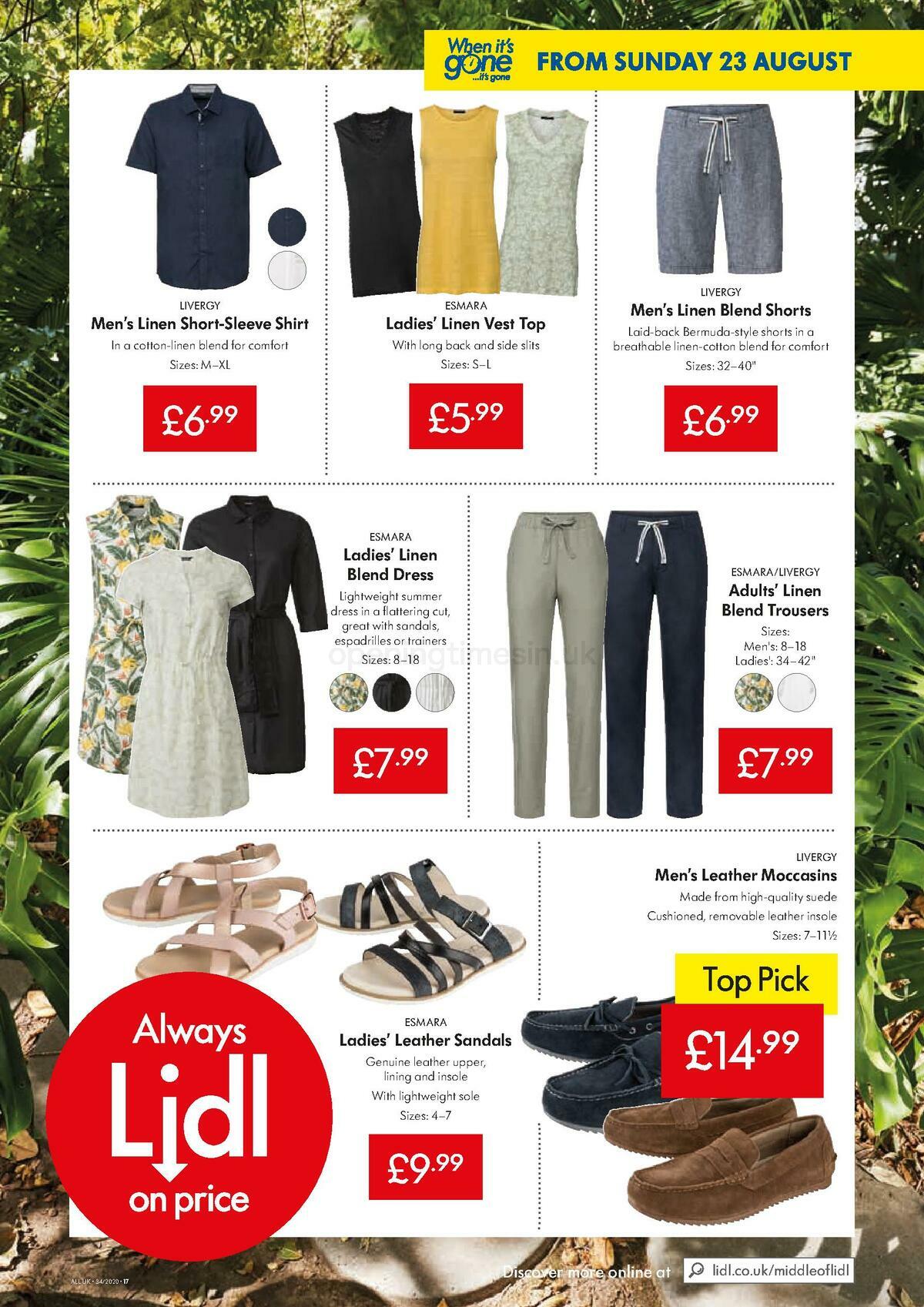 LIDL Offers from 20 August