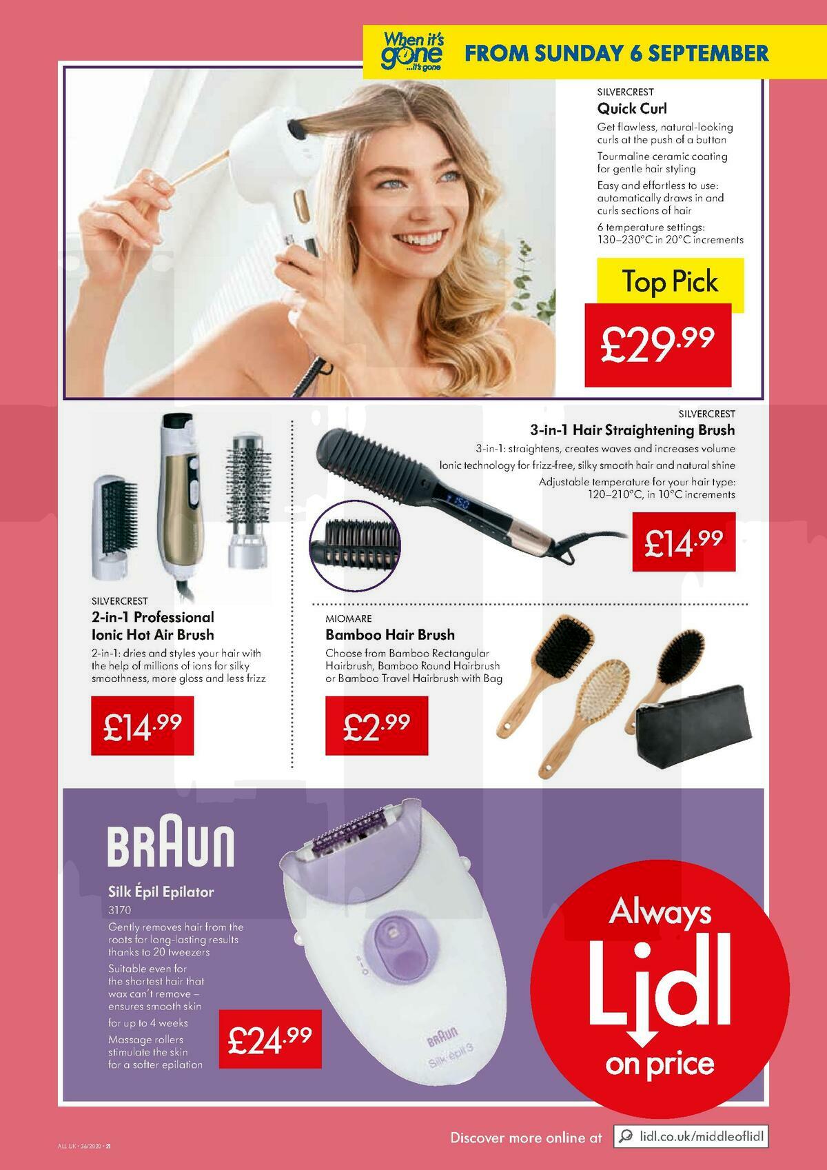 LIDL Offers from 3 September
