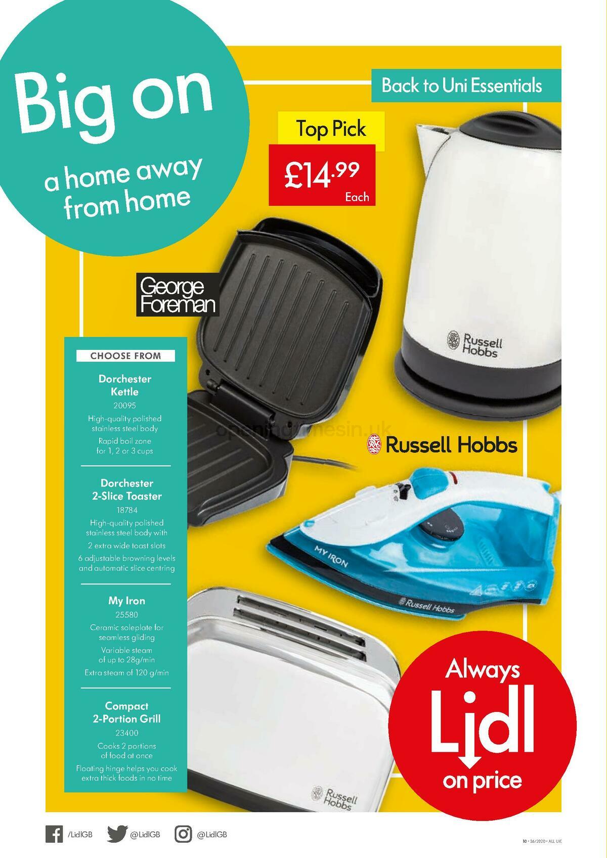 LIDL Offers from 3 September