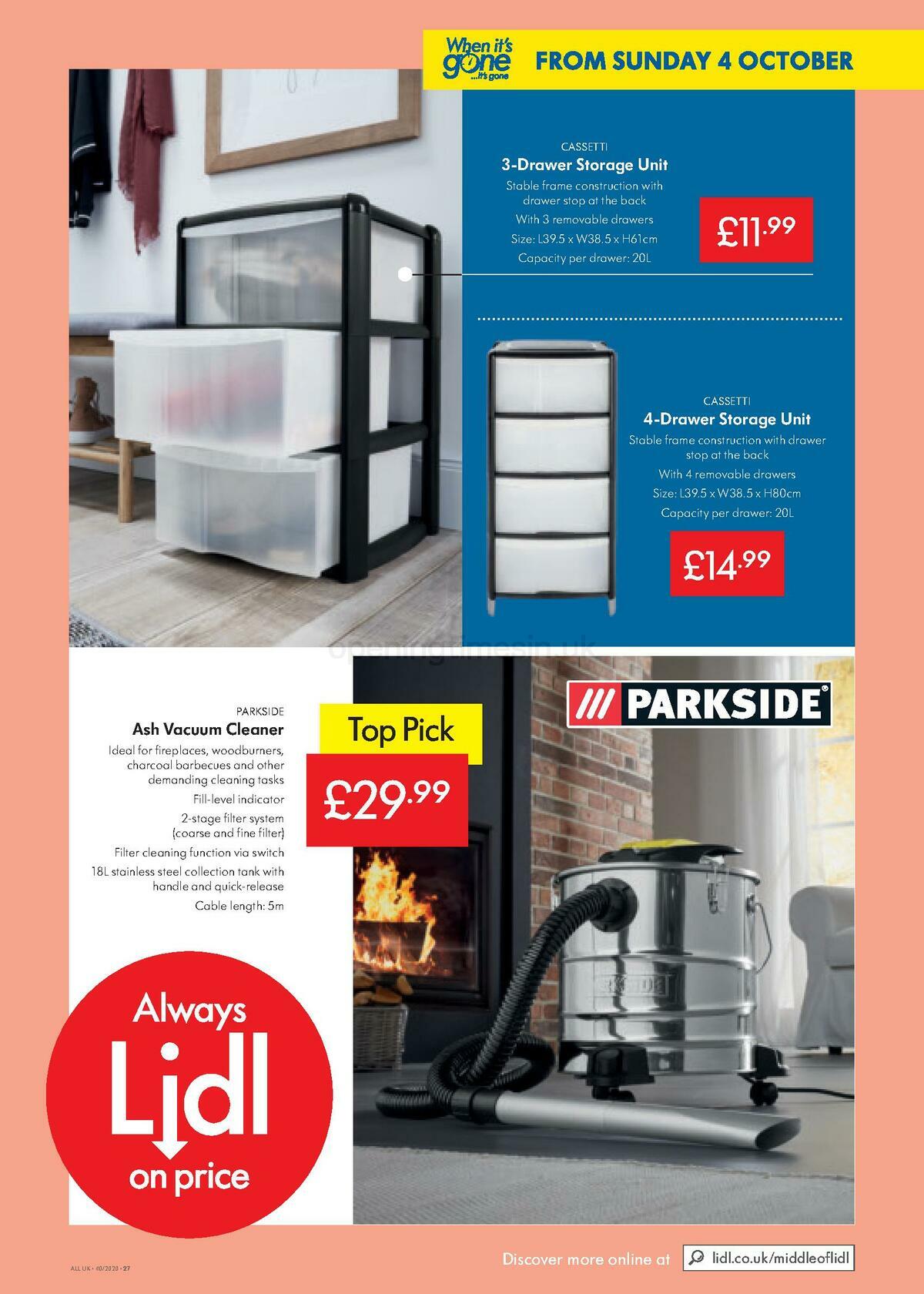 LIDL Offers from 1 October