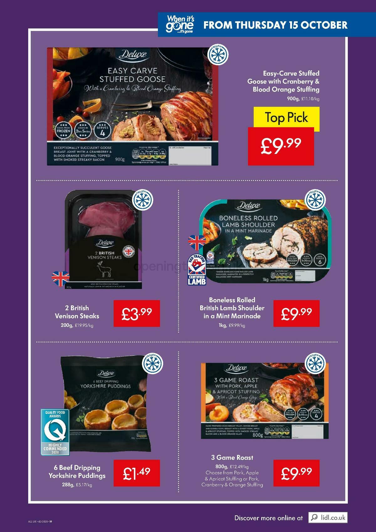 LIDL Offers from 15 October