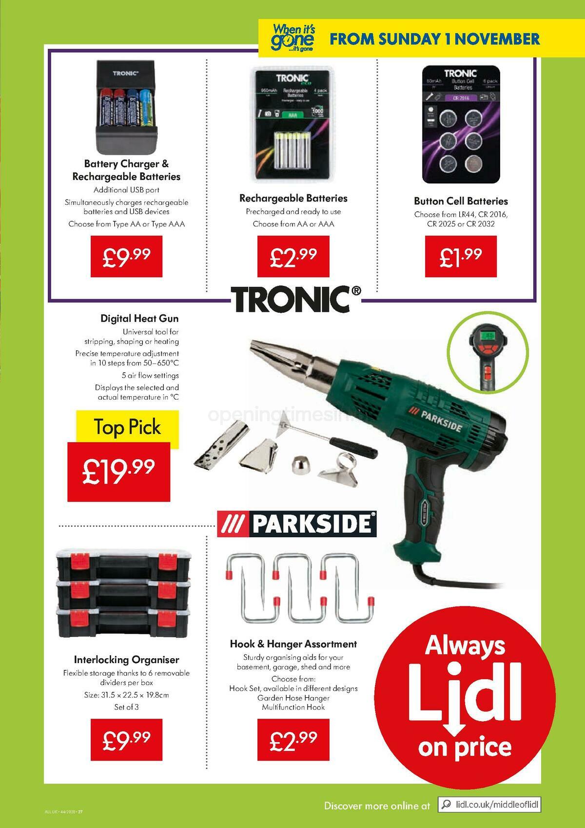 LIDL Offers from 29 October