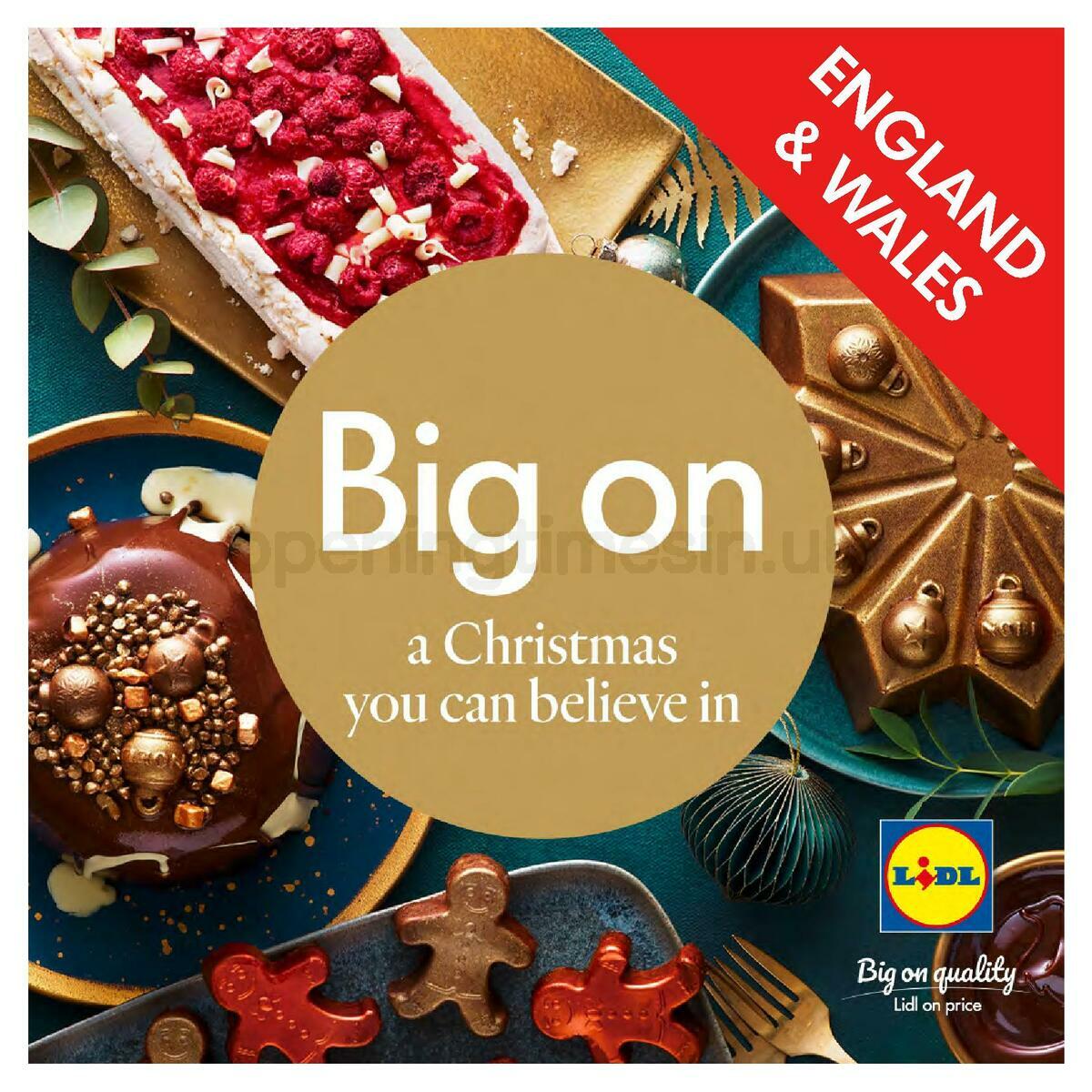 LIDL Christmas Magazine England and Wales Offers from 10 November