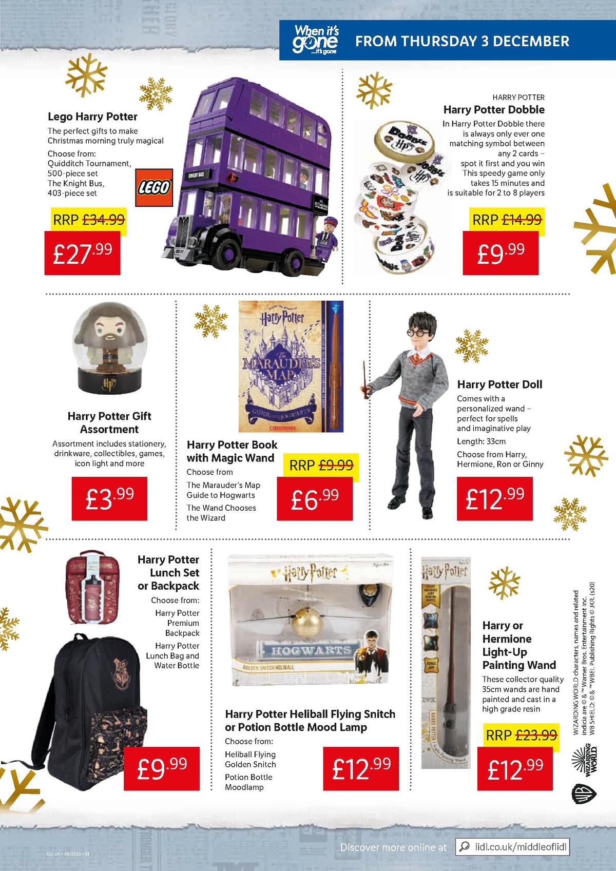 LIDL Offers from 3 December