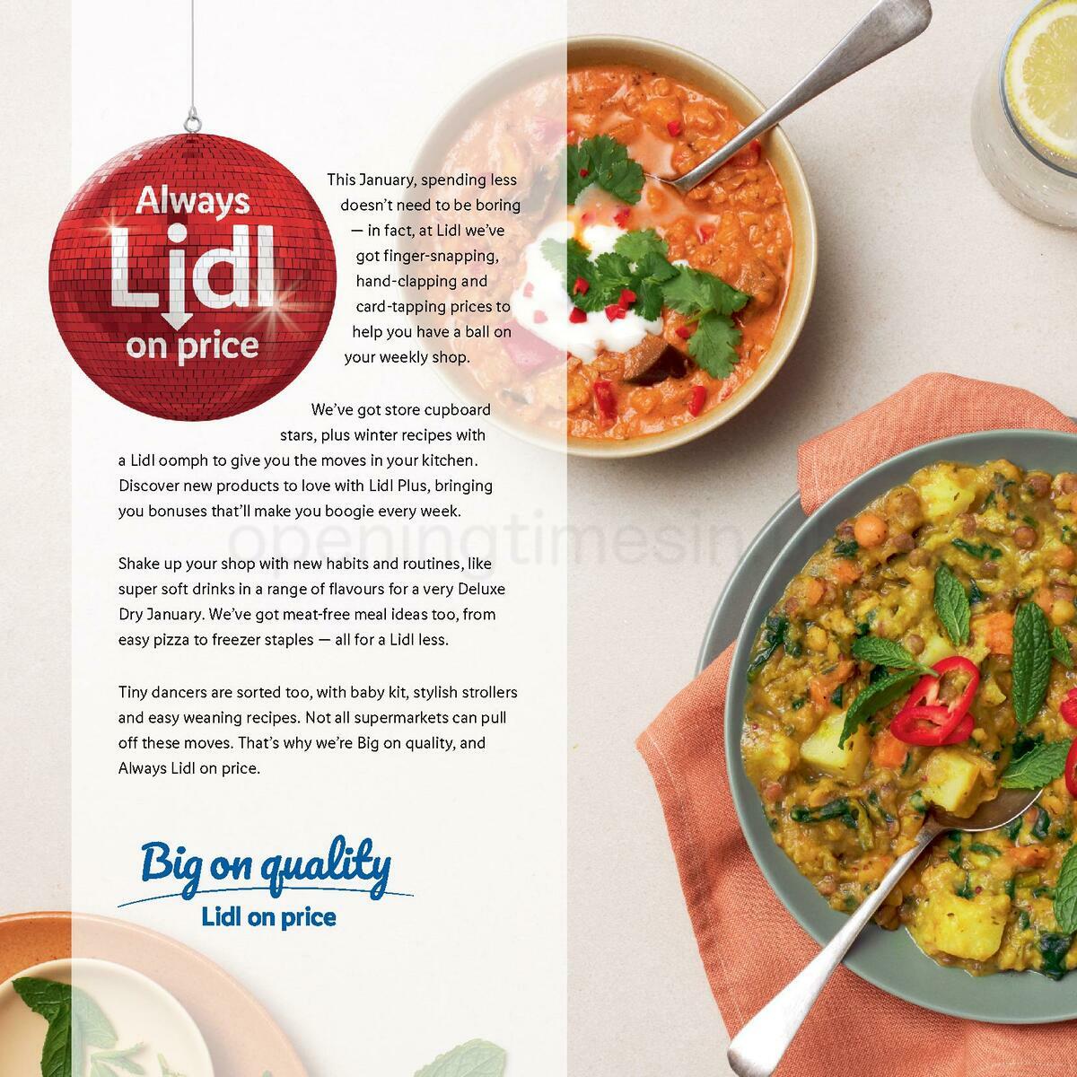 LIDL January Magazine England & Wales Offers from 11 January