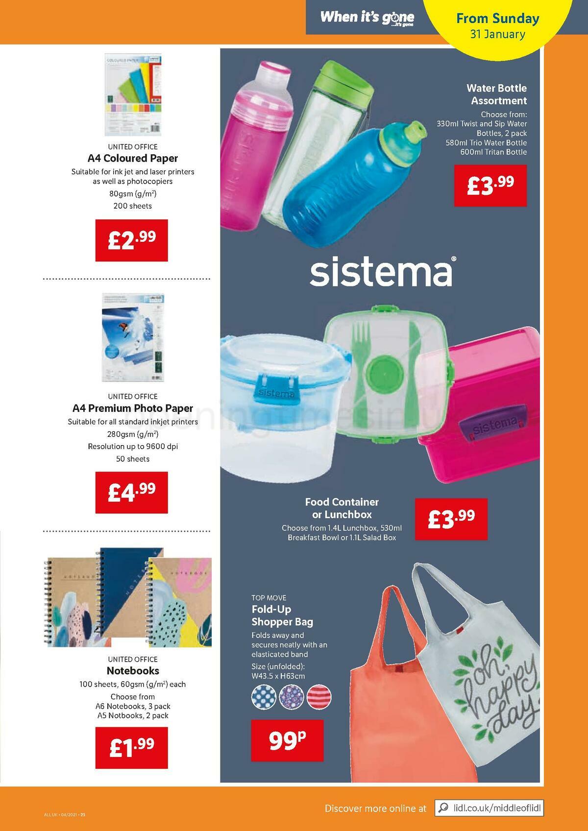 LIDL Offers from 28 January