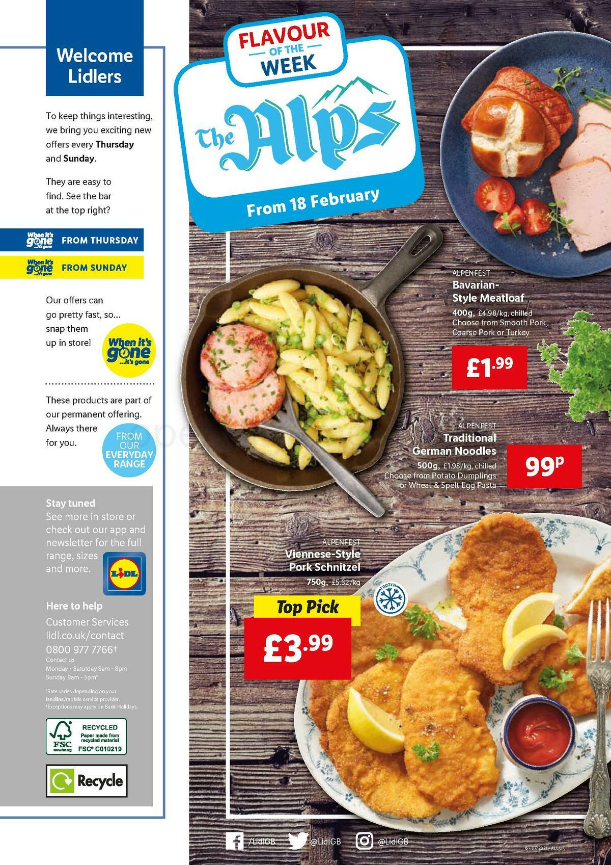 LIDL Offers from 18 February