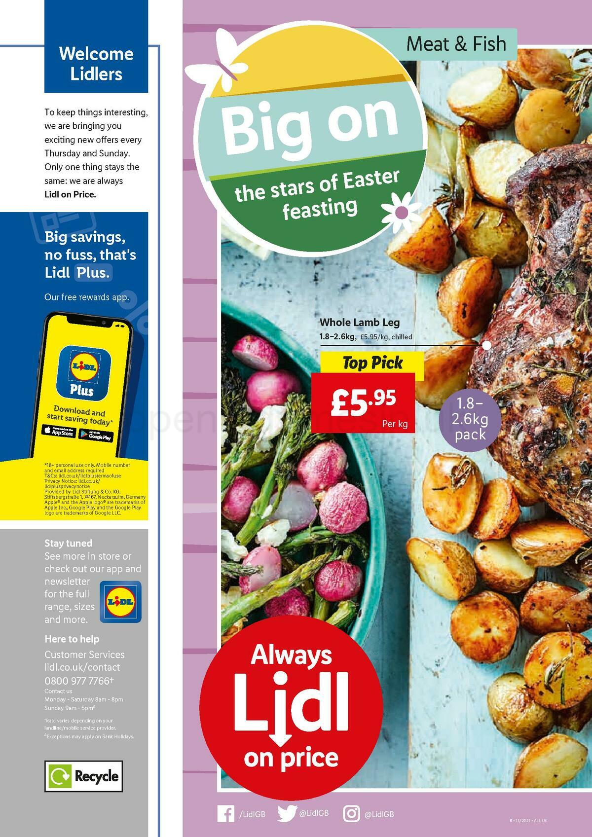 LIDL Offers from 1 April