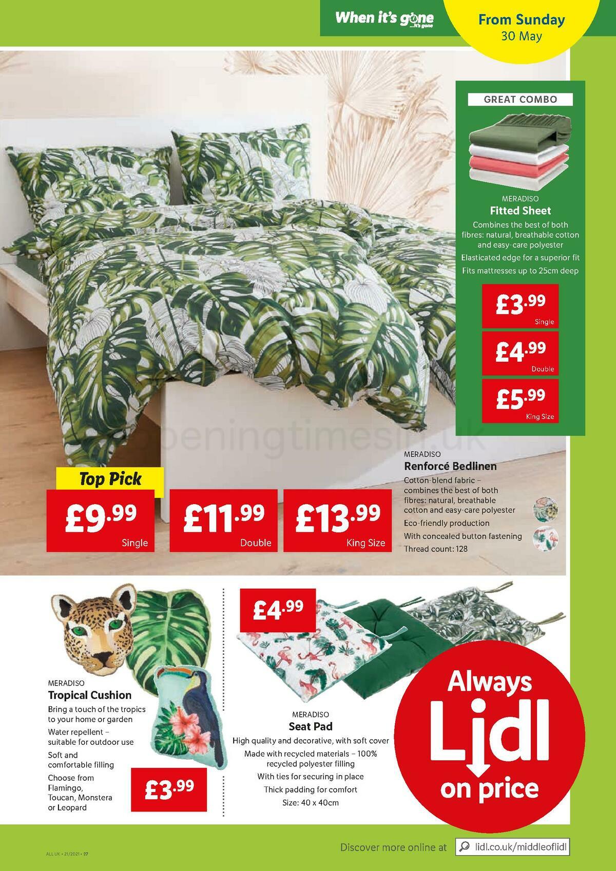 LIDL Offers from 27 May