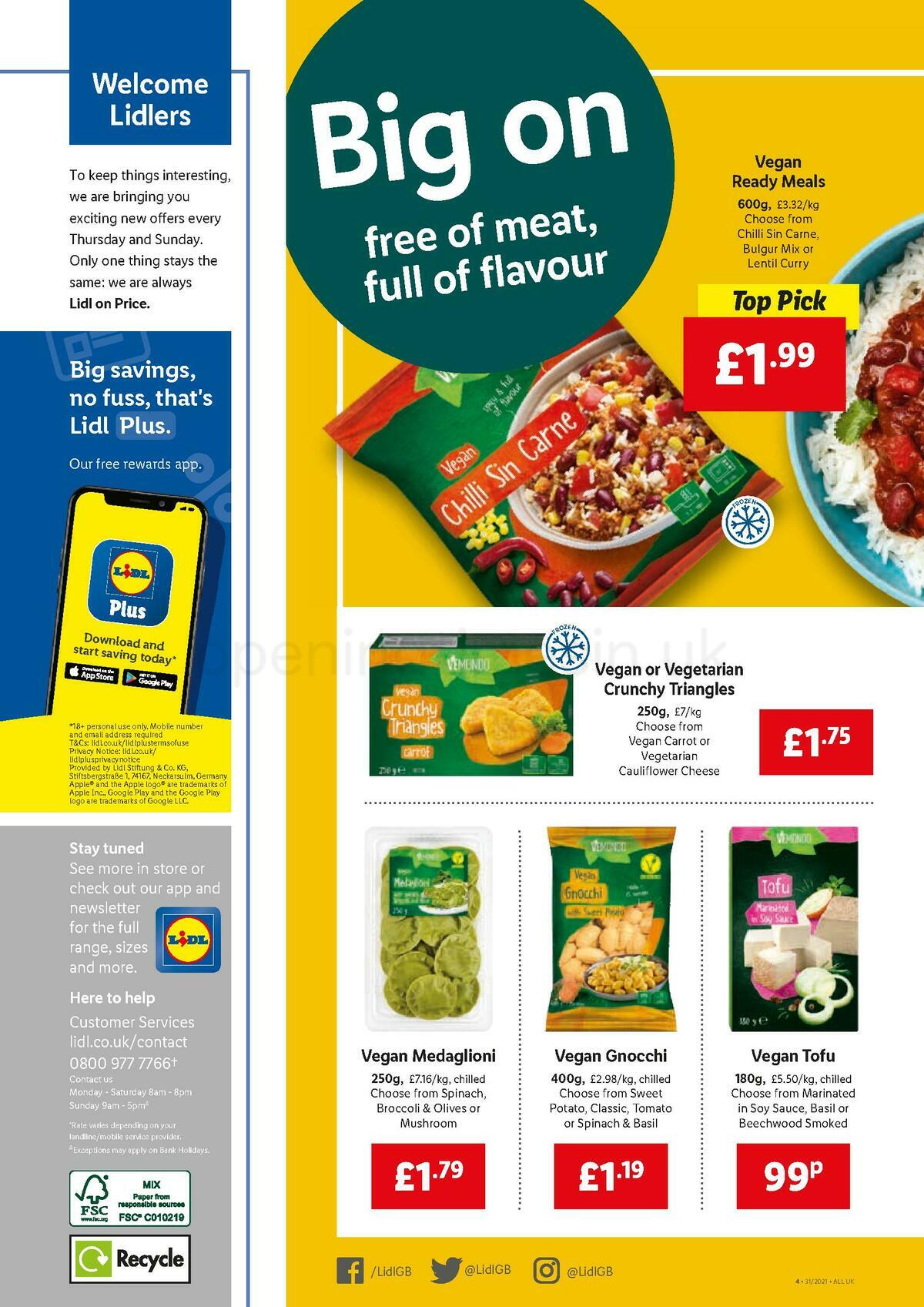 LIDL Offers from 5 August