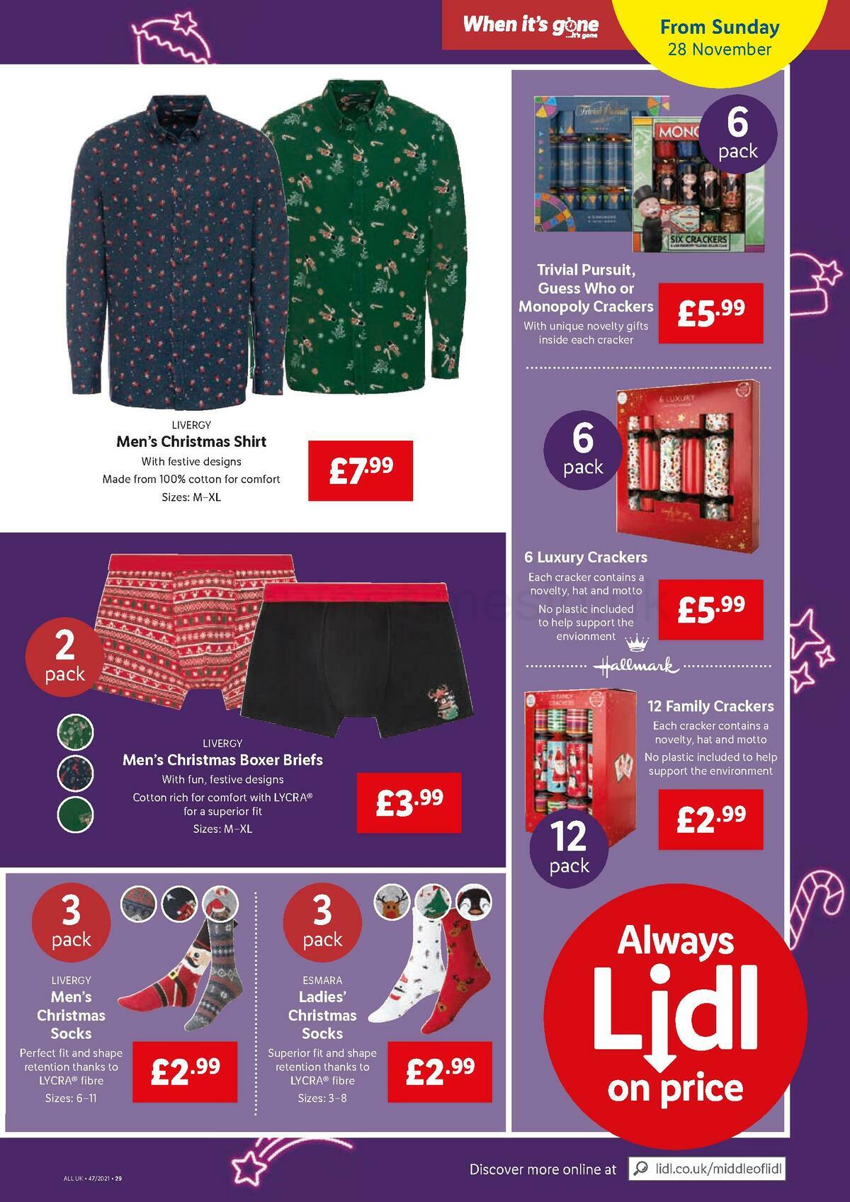 LIDL Offers from 25 November