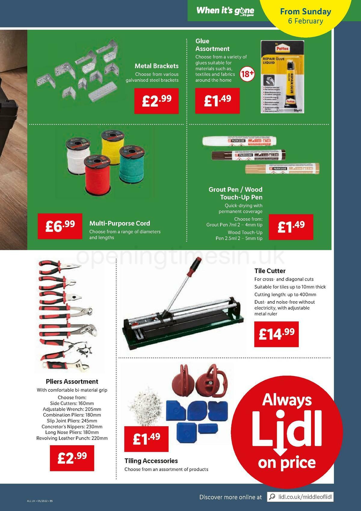 LIDL Offers from 3 February