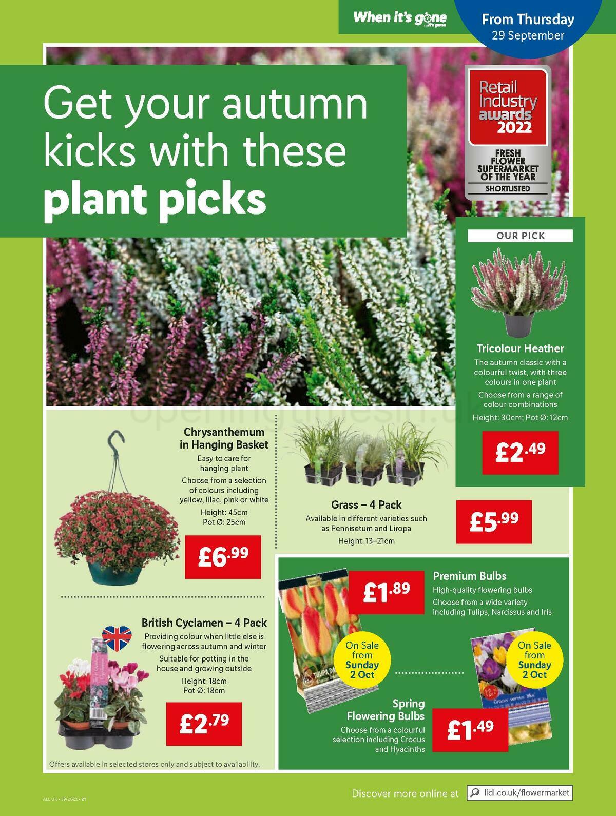 LIDL Offers from 29 September