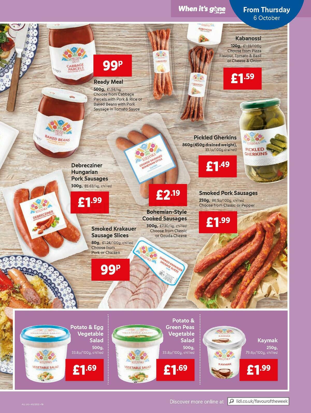 LIDL Offers from 6 October