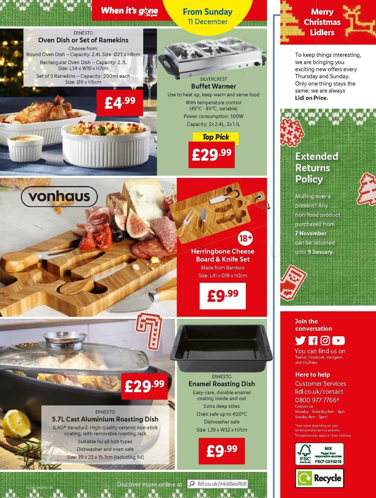 LIDL Offers from 8 December