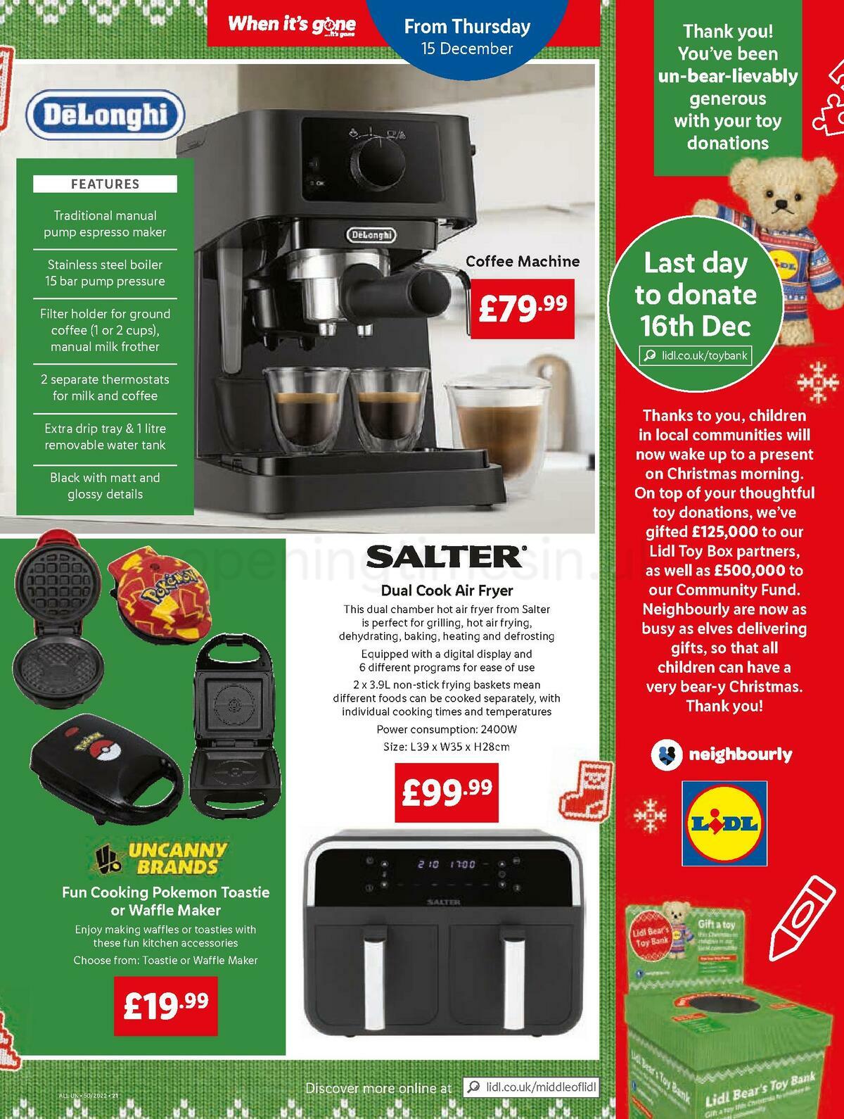 LIDL Offers from 15 December