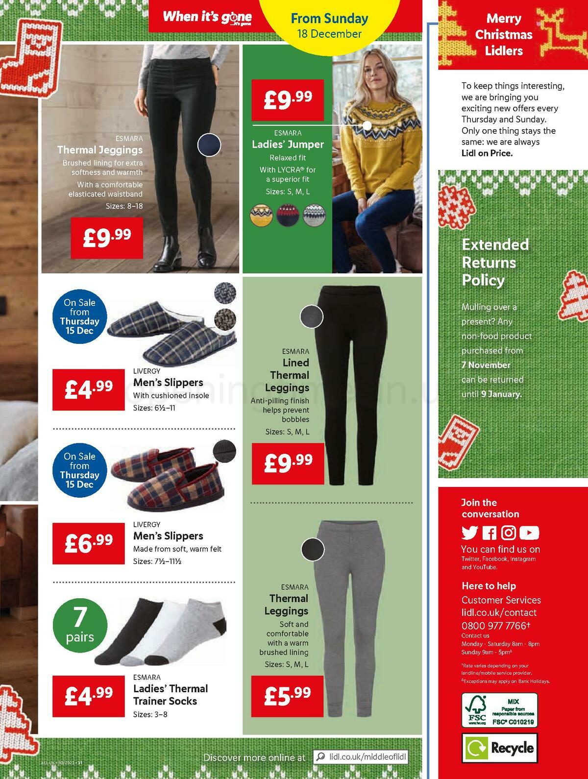 LIDL Offers from 15 December