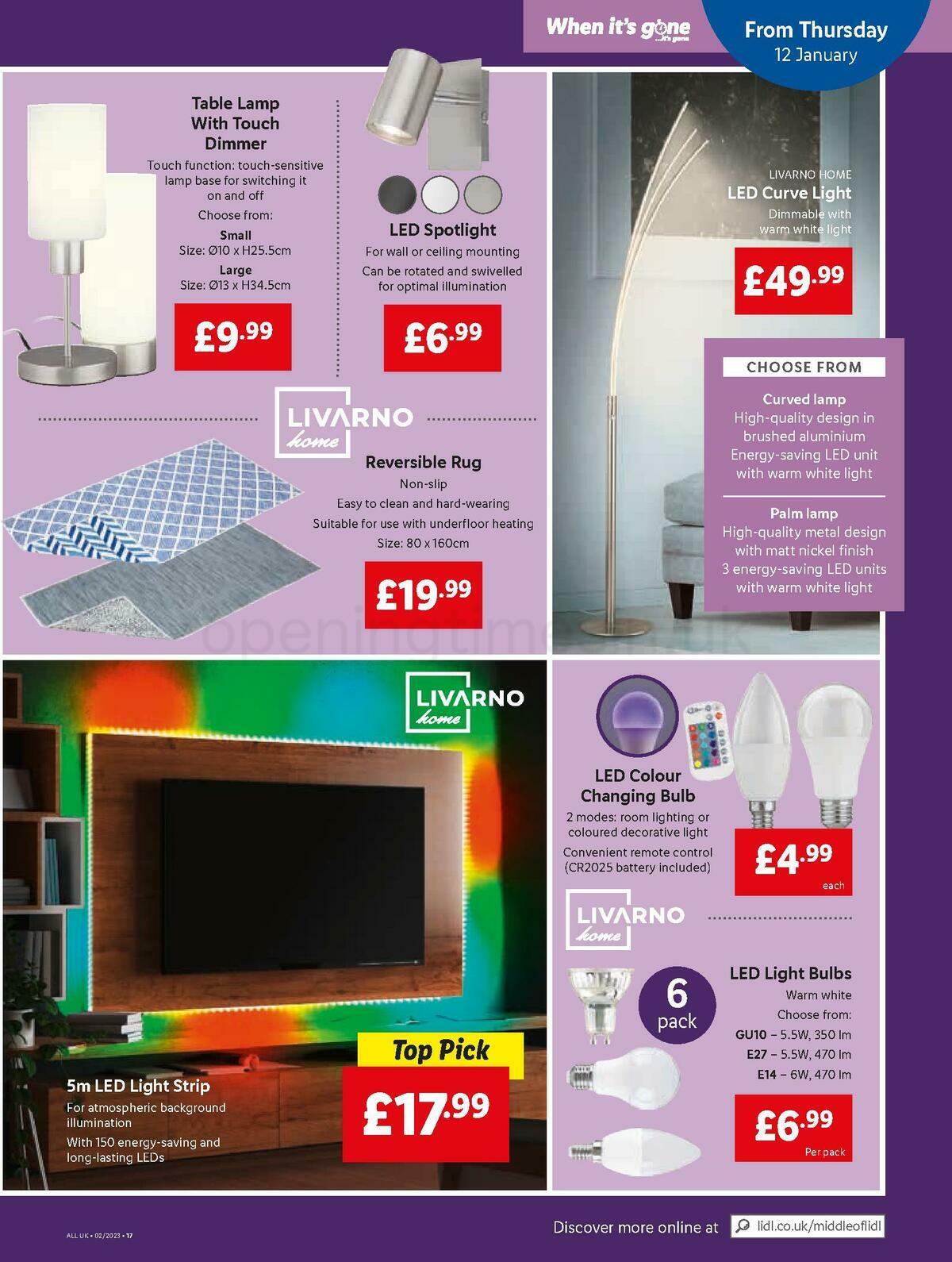 LIDL Offers from 12 January