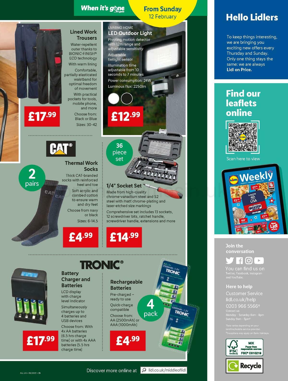 LIDL Offers from 9 February