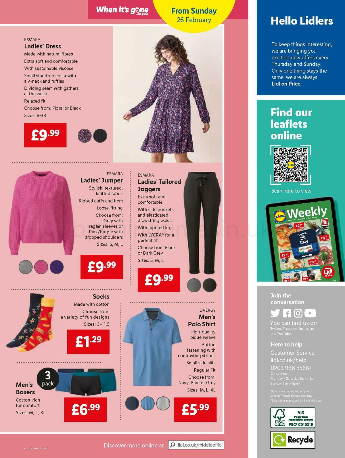 LIDL Offers from 23 February