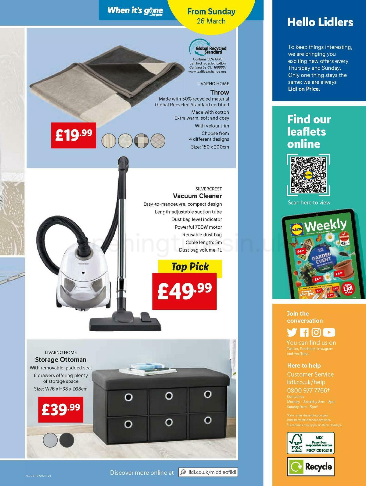 LIDL Offers from 23 March