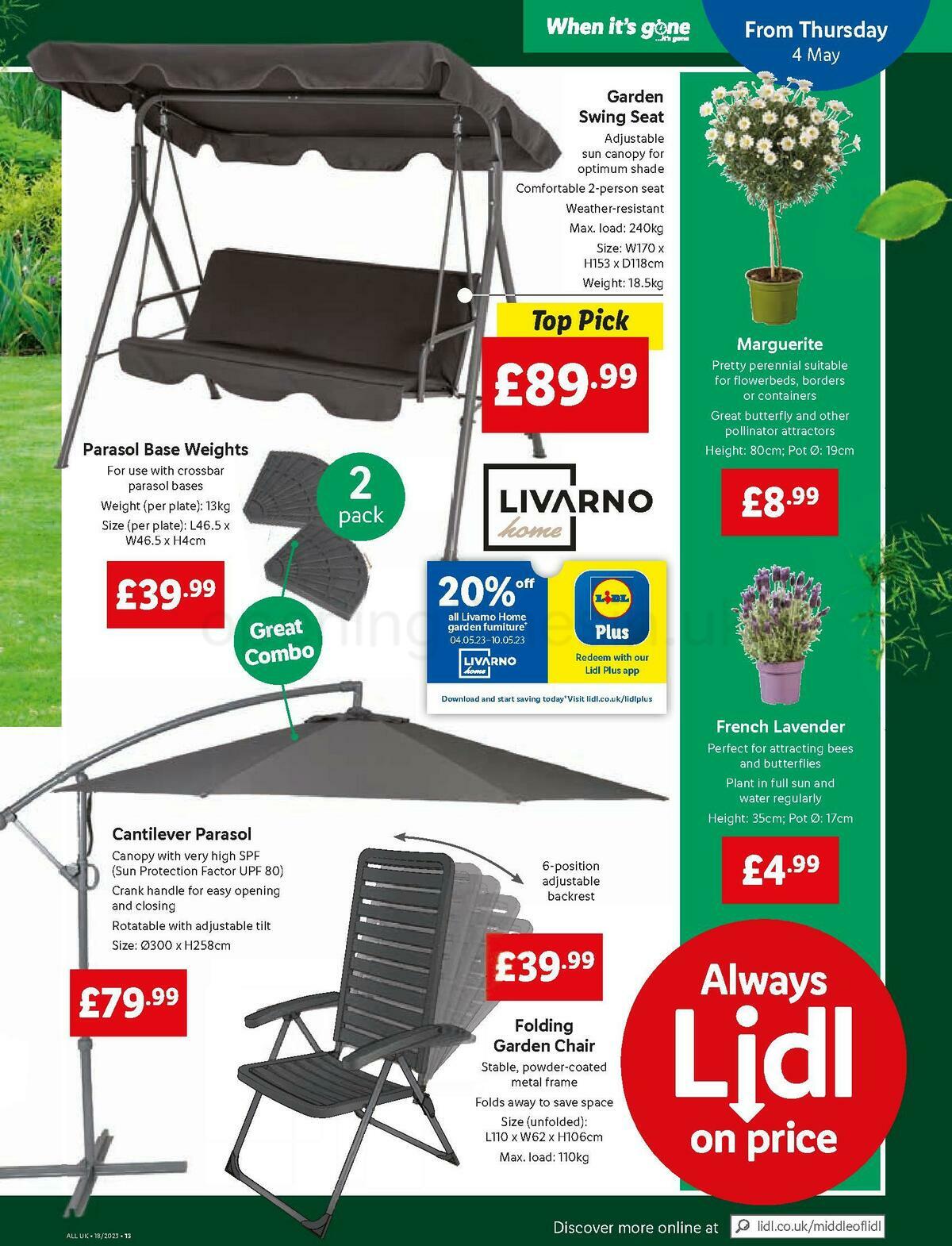 LIDL Offers from 4 May