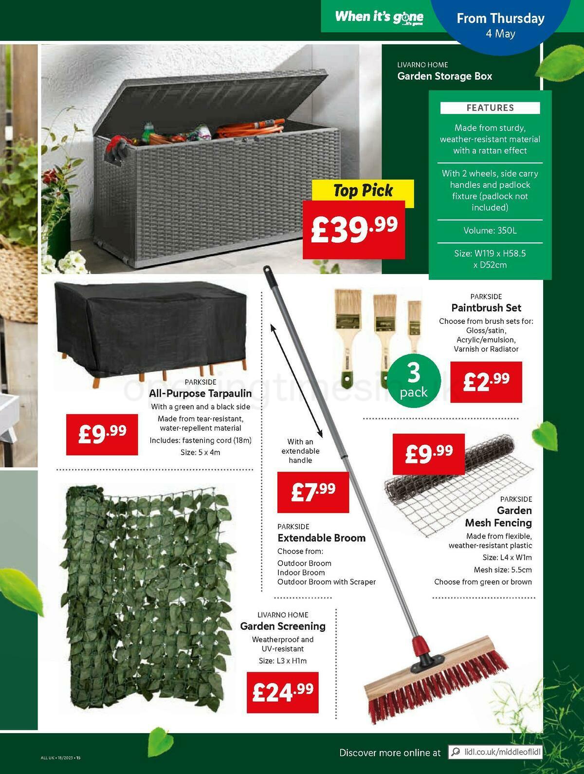 LIDL Offers from 4 May