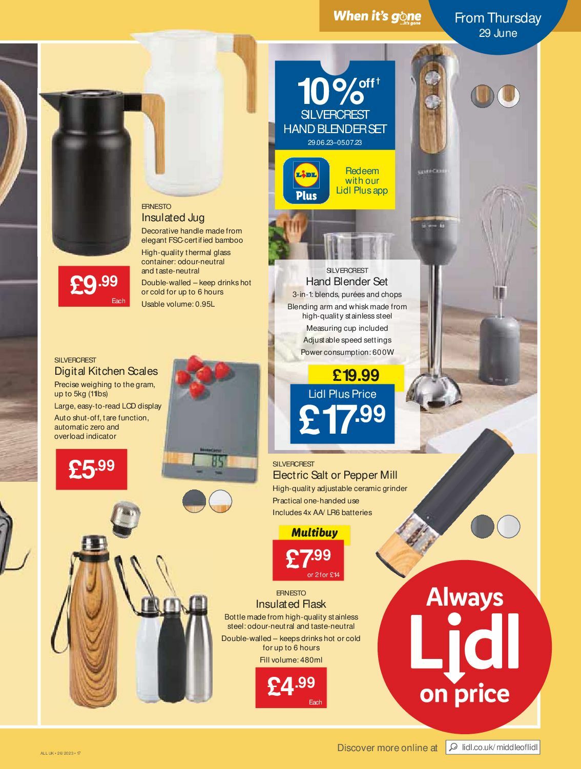 LIDL Offers from 29 June