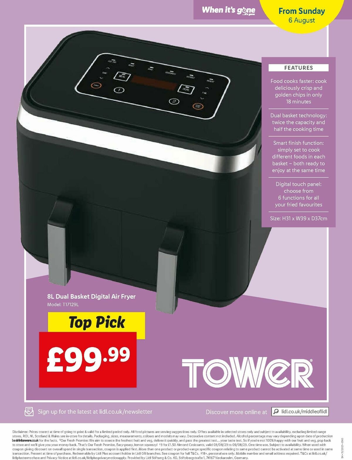 LIDL Offers from 3 August