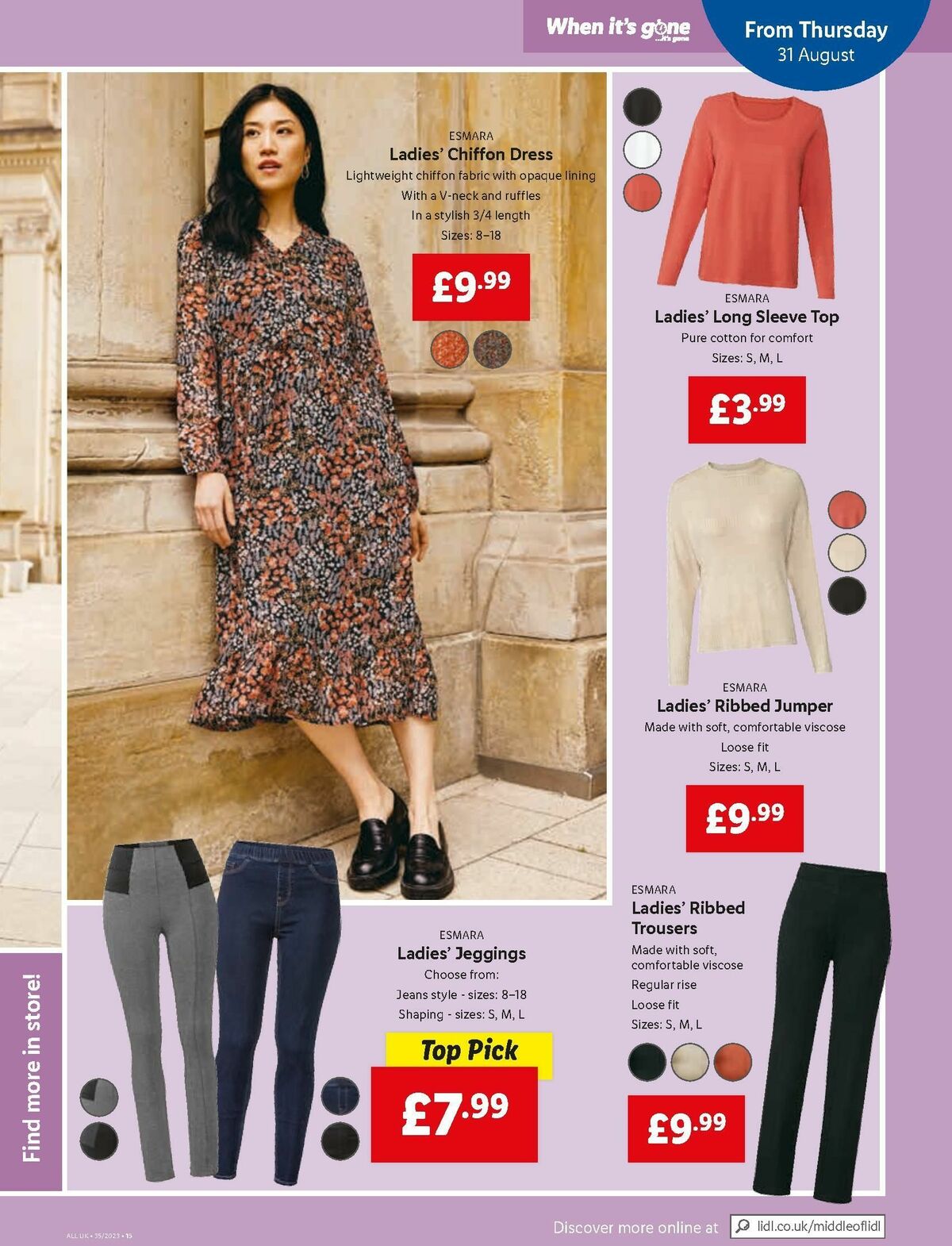 LIDL Offers from 31 August