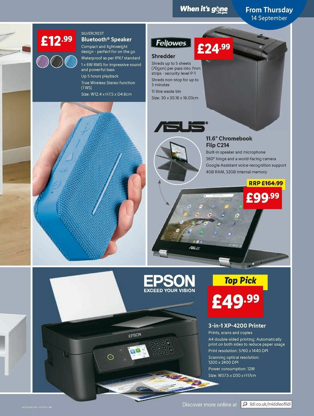 LIDL Offers from 14 September