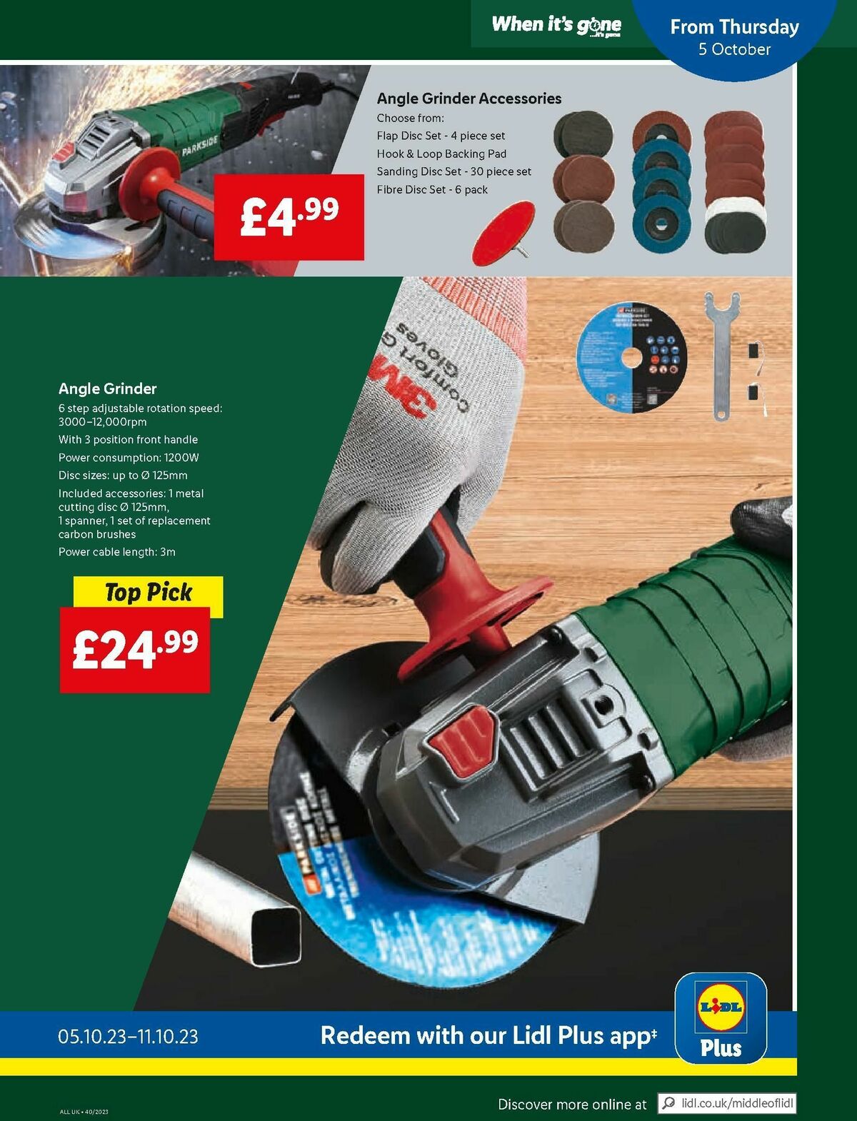 LIDL Offers from 5 October