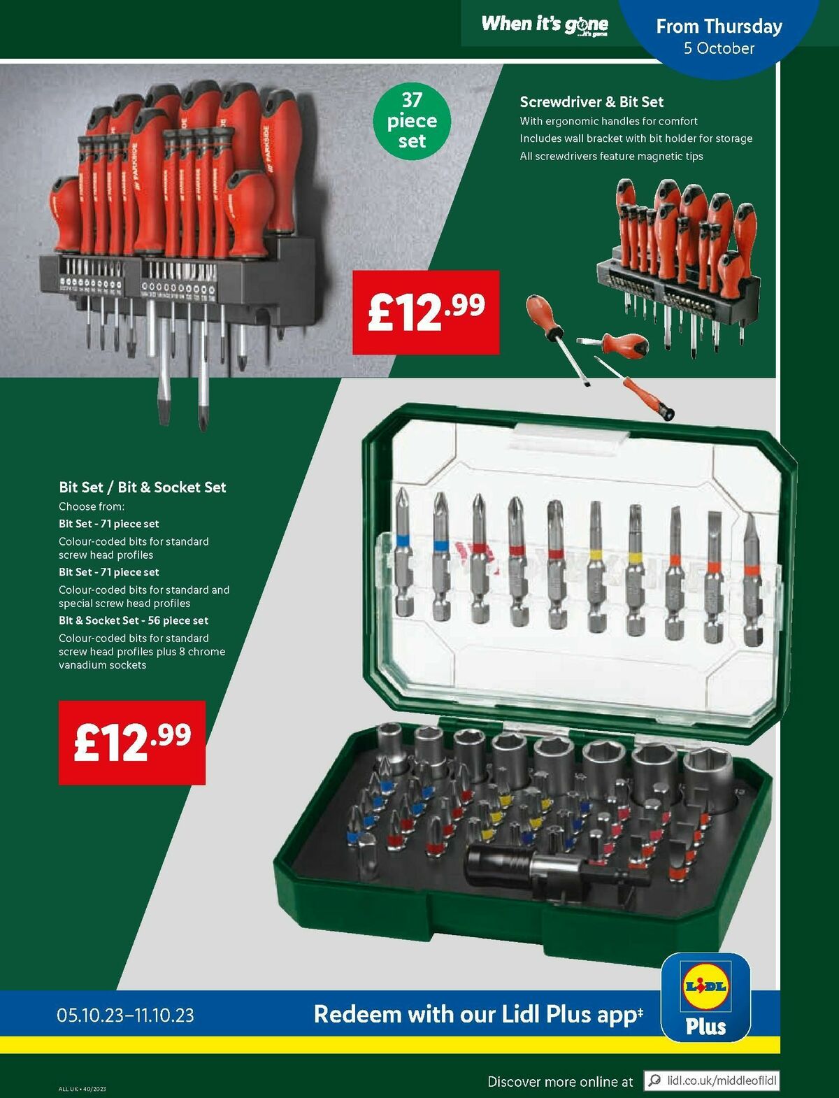 LIDL Offers from 5 October