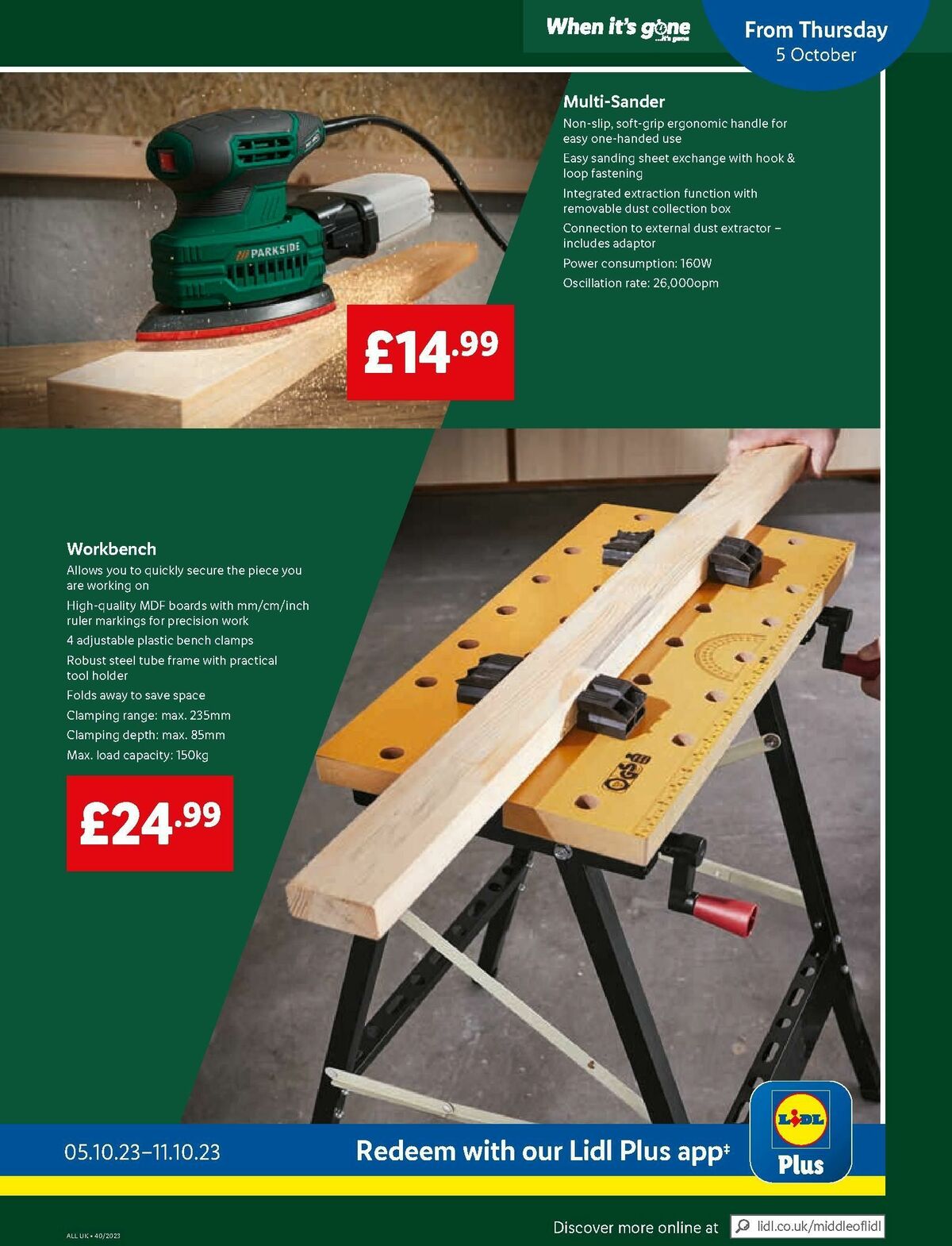 LIDL Offers from 5 October