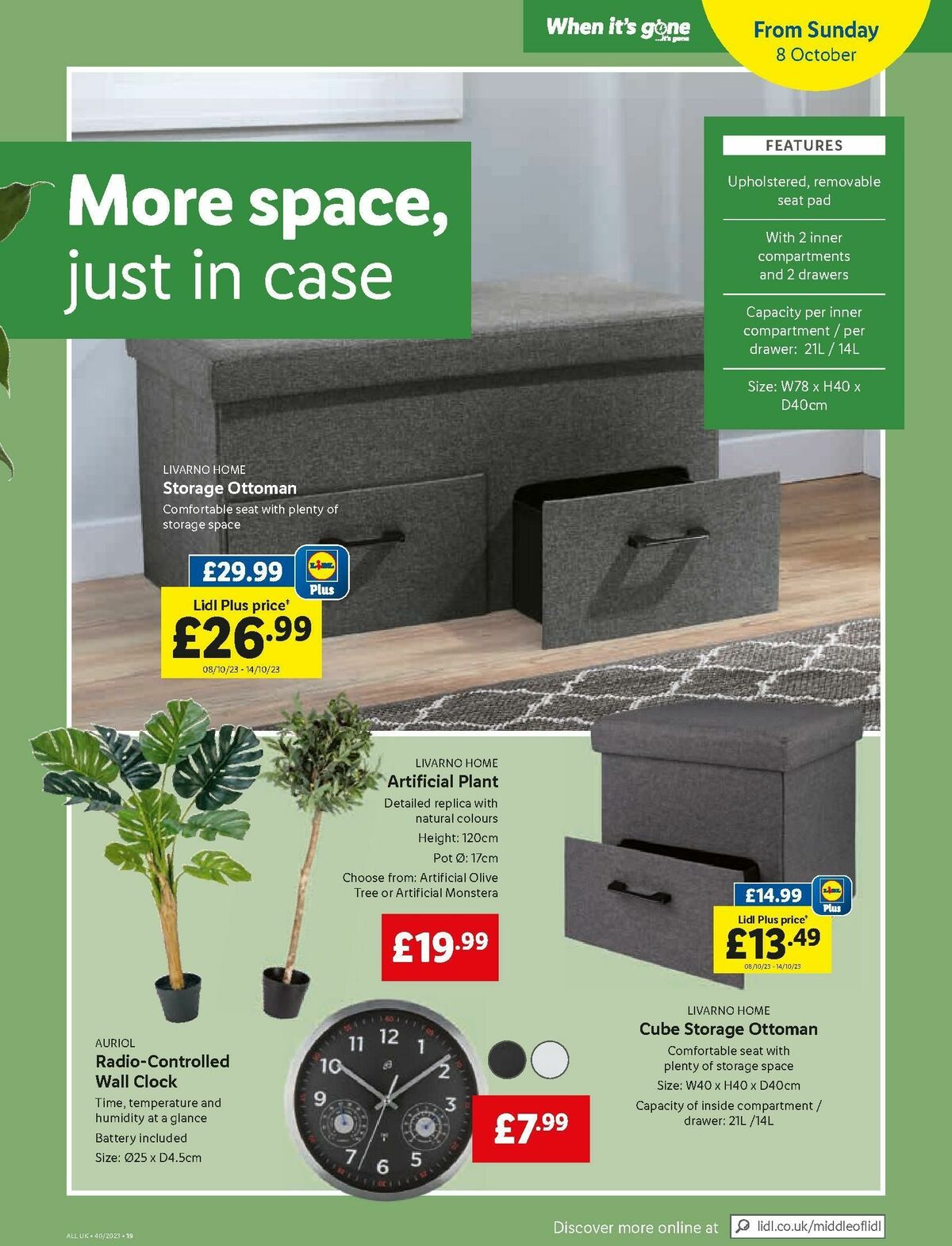 LIDL Offers from 5 October